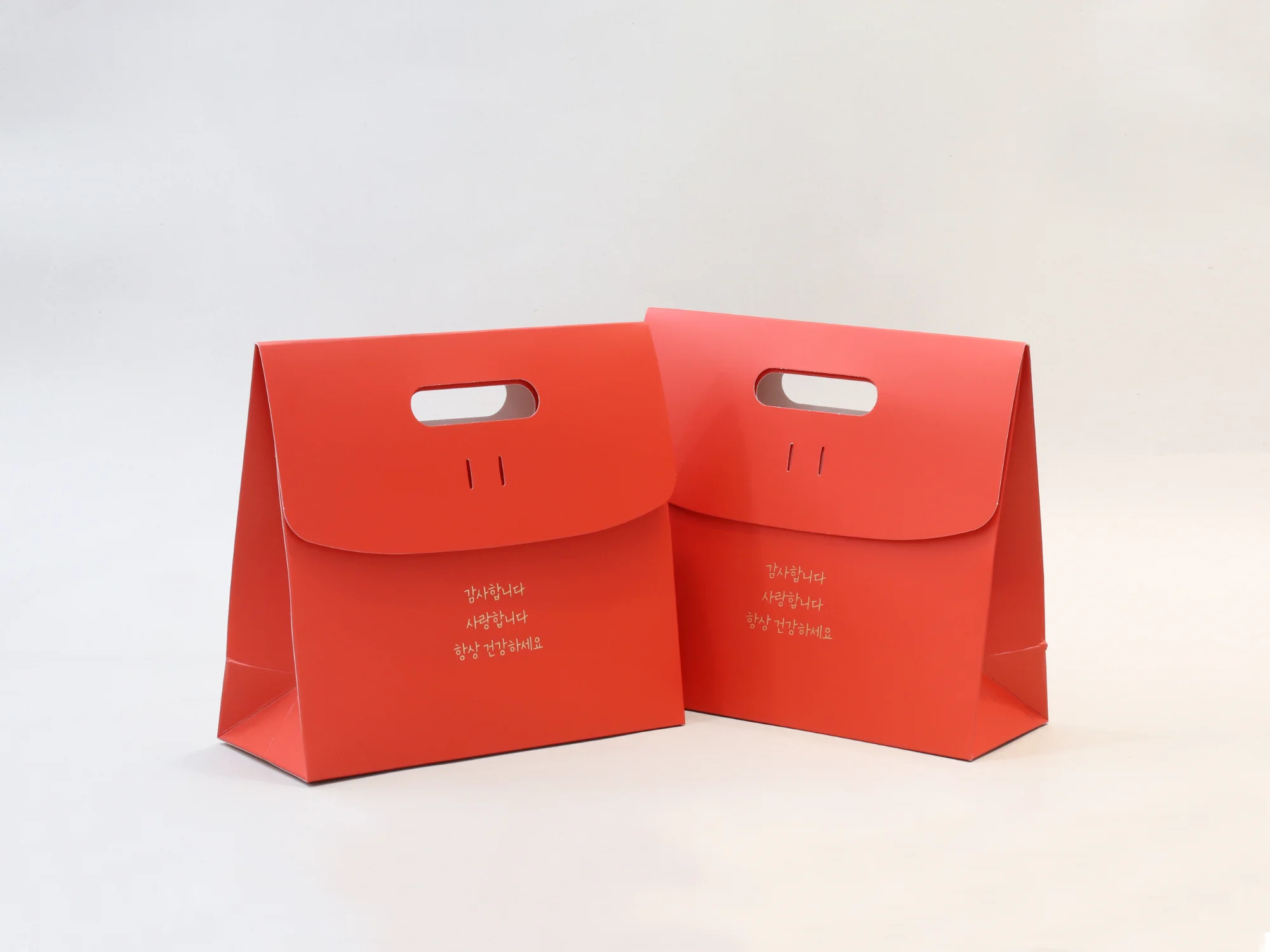 딜라이트오 손잡이 타공 쇼핑백 쇼핑백 제작 사례 - 방산포장