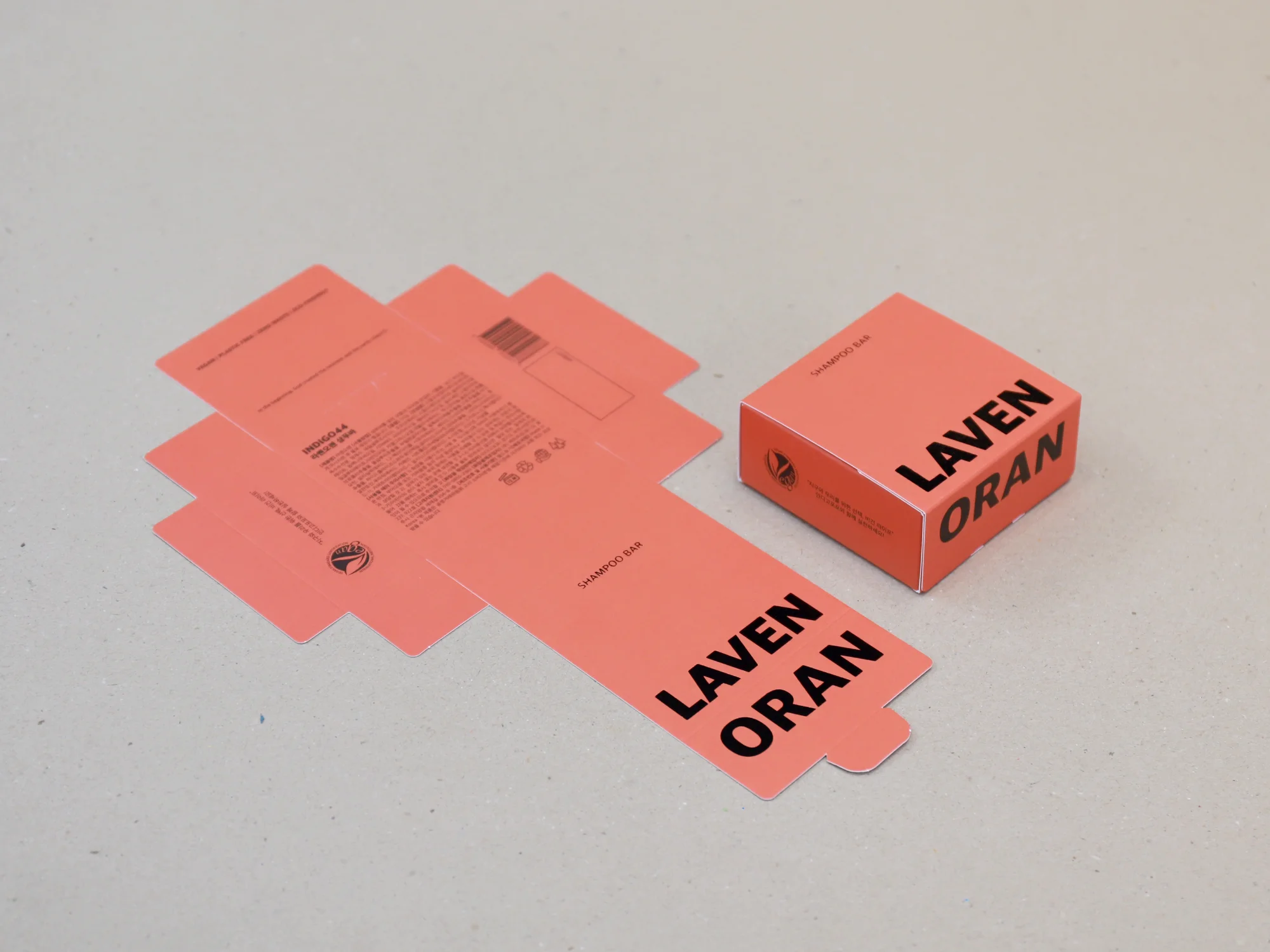 인디고포포 비누 조립식 박스 박스 제작 사례 - 방산포장