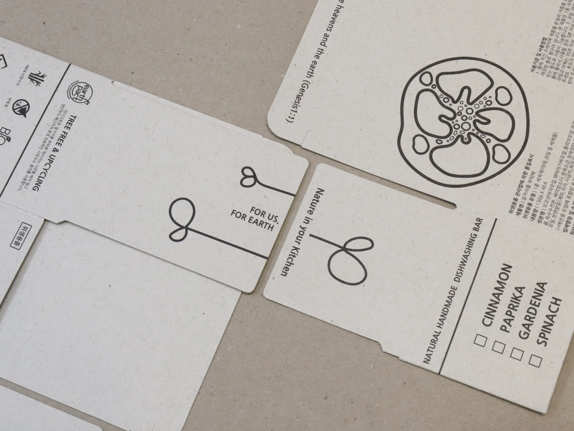 인디고포포 비누 4개입 얼스팩 단상자 박스 제작 사례 - 방산포장