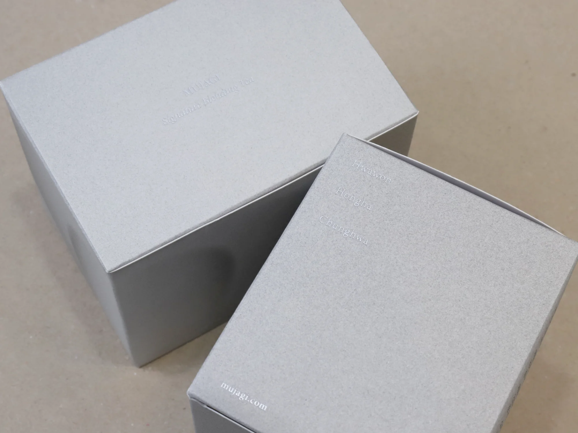 무자기 블렌딩티 단상자 박스 제작 사례 - 방산포장