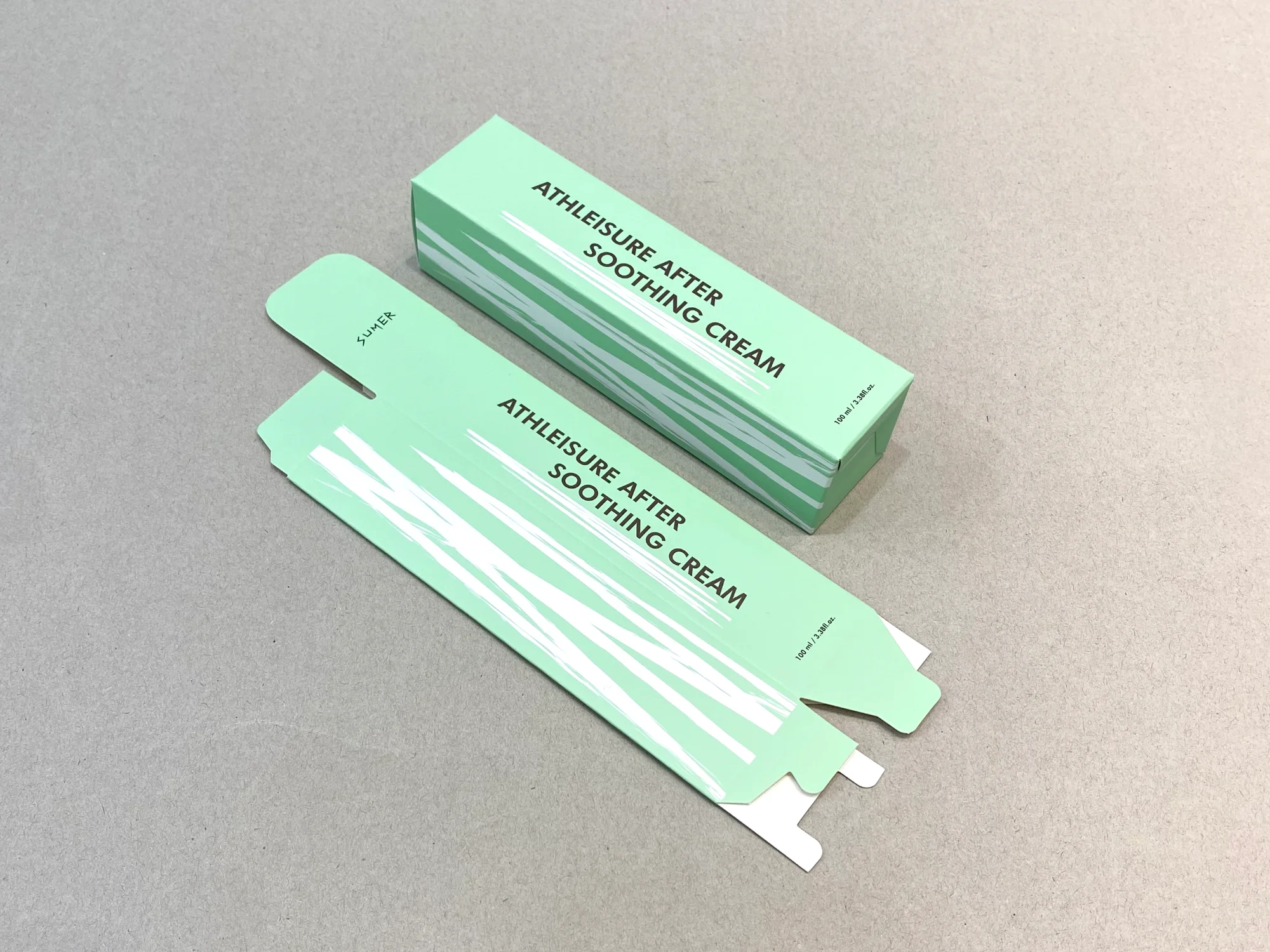 슈멜수딩크림 단상자 박스 제작 사례 - 방산포장