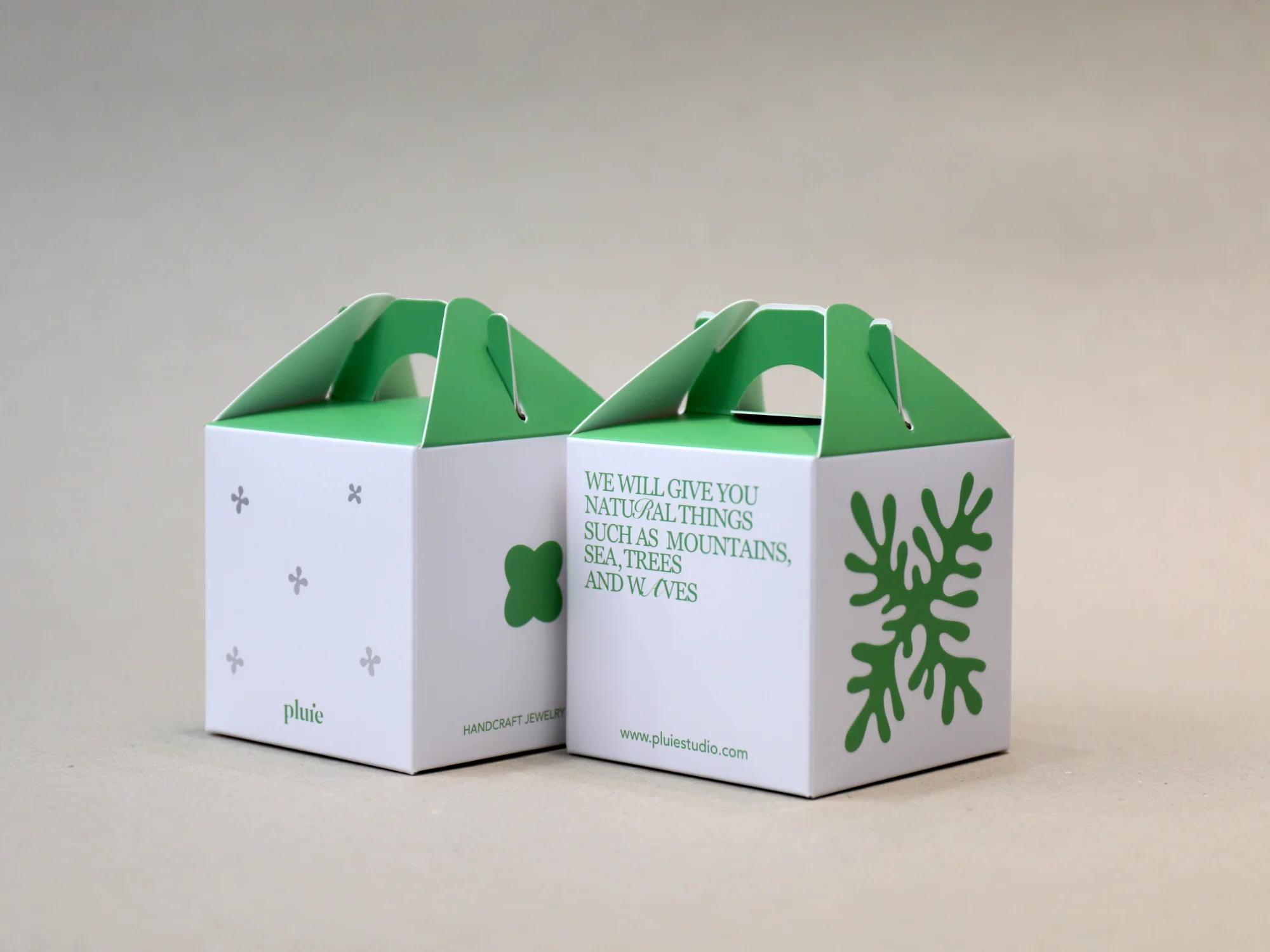 플루이 악세사리 손잡이박스 박스 제작 사례 - 방산포장