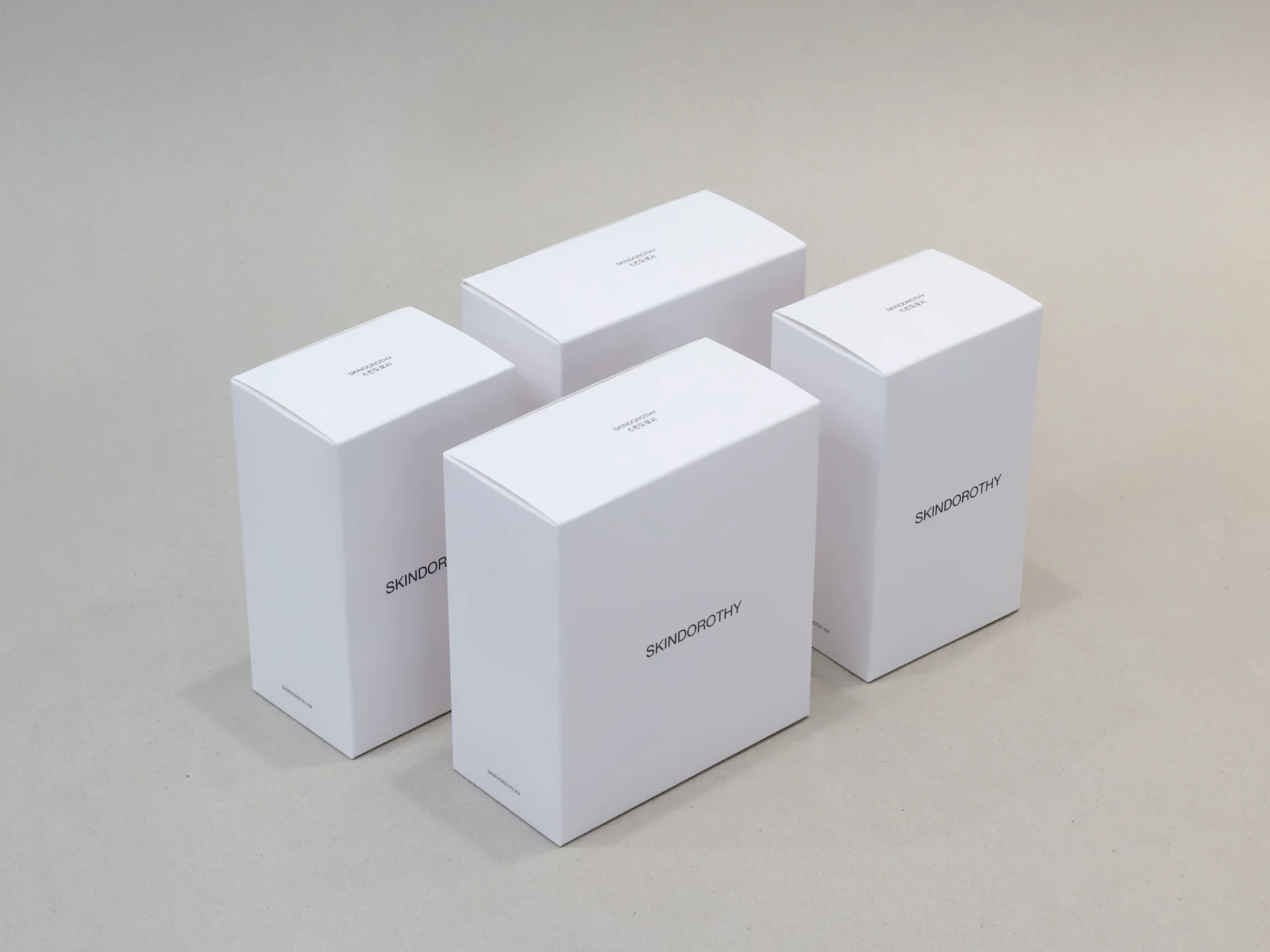 스킨도로시 세트 단상자 박스 제작 사례 - 방산포장
