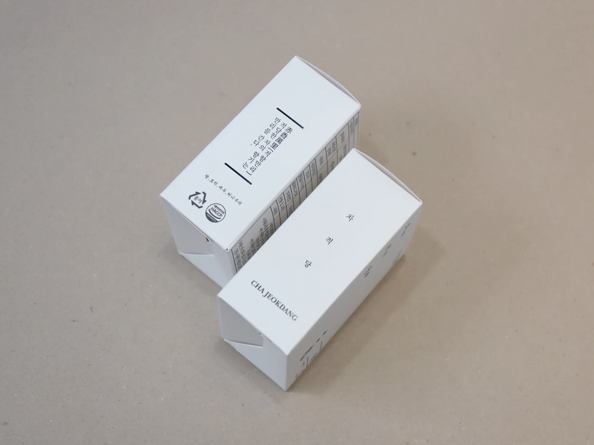 차적당 팥차 단상자 박스 제작 사례 - 방산포장