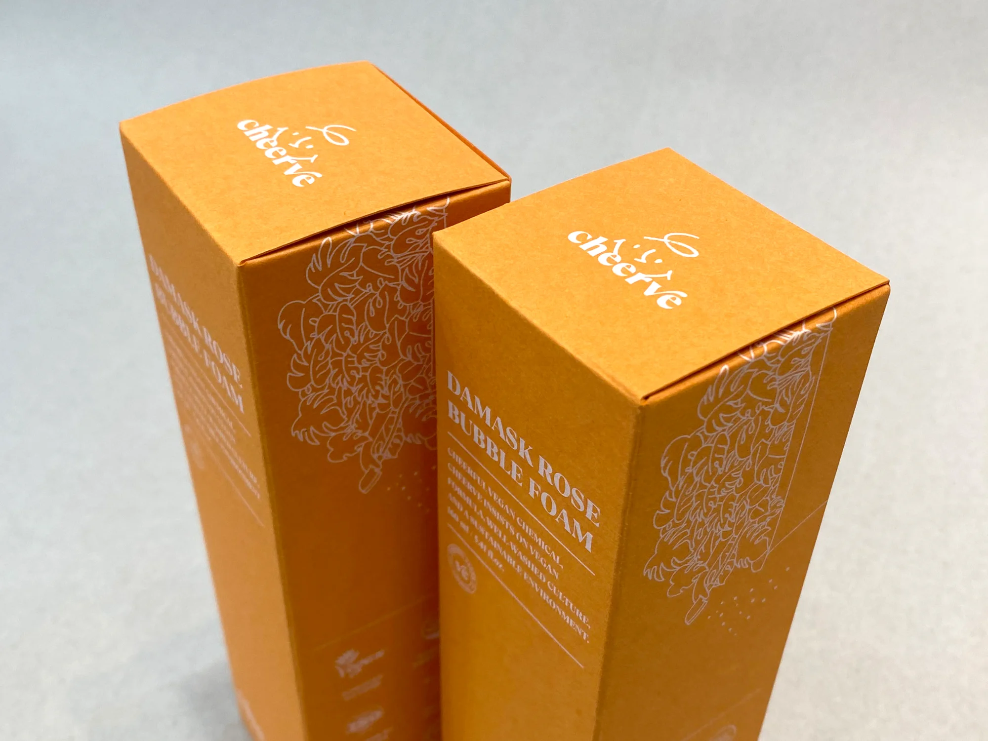 치어비 버블폼 색지 단상자 박스 제작 사례 - 방산포장