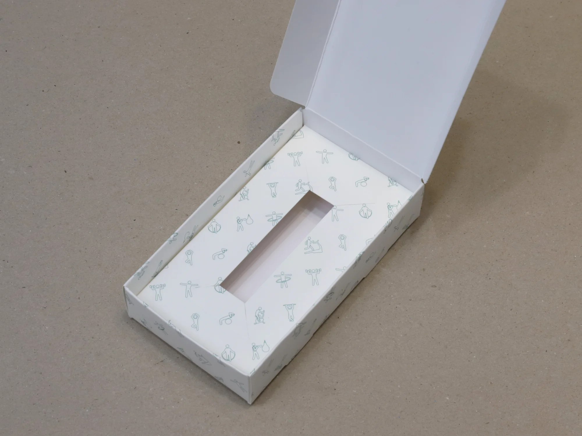 스포츠밤 속지 연결 g형박스 박스 제작 사례 - 방산포장