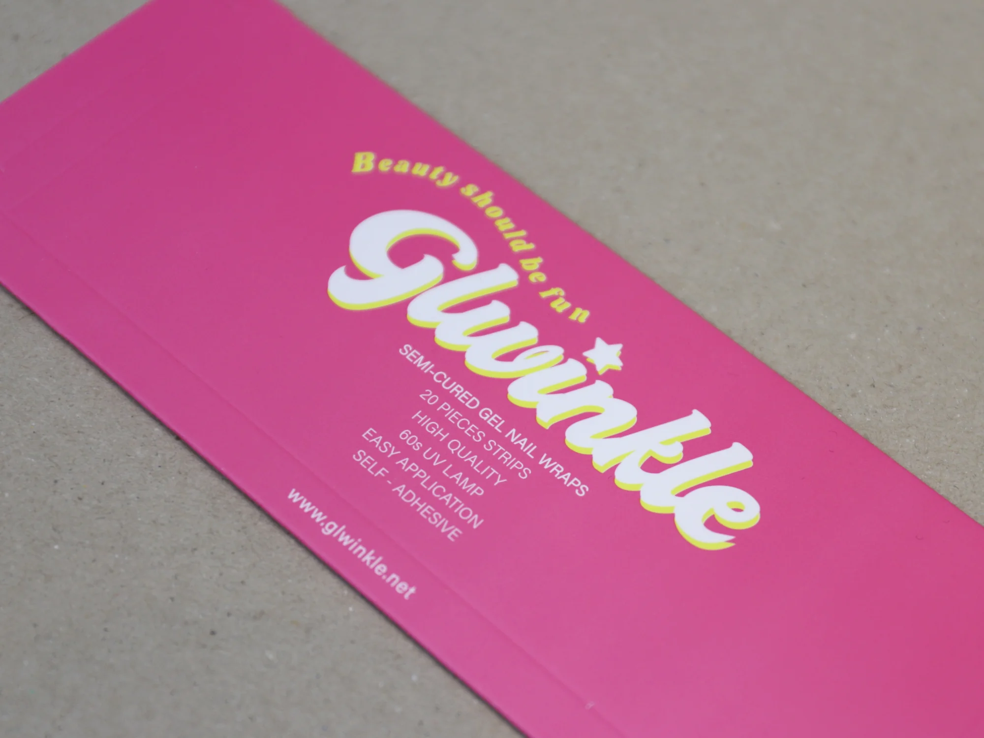 지엘윙클 네일 스티커 단상자 박스 제작 사례 - 방산포장