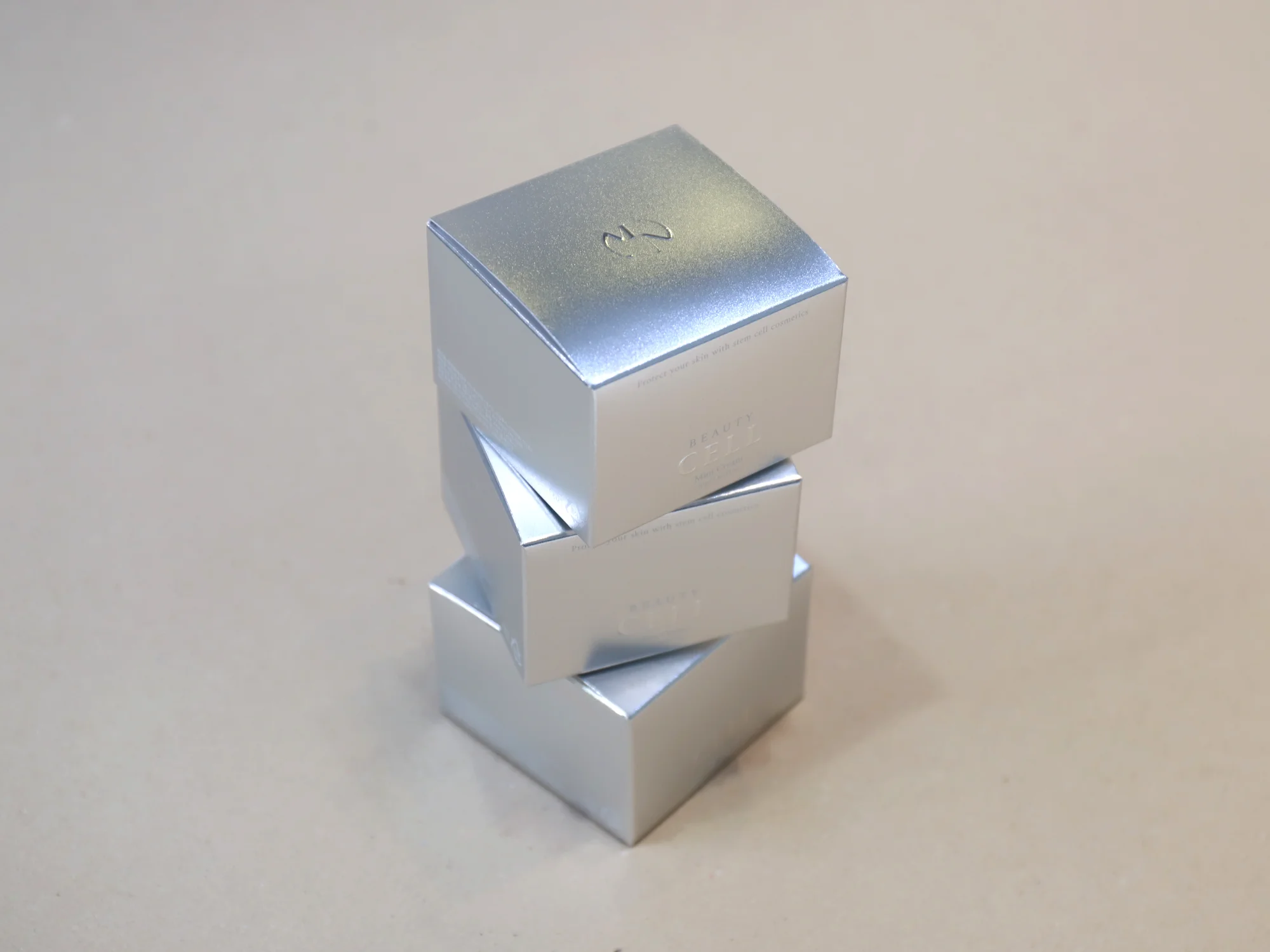 뷰티셀 은지 화장품 단상자 박스 제작 사례 - 방산포장