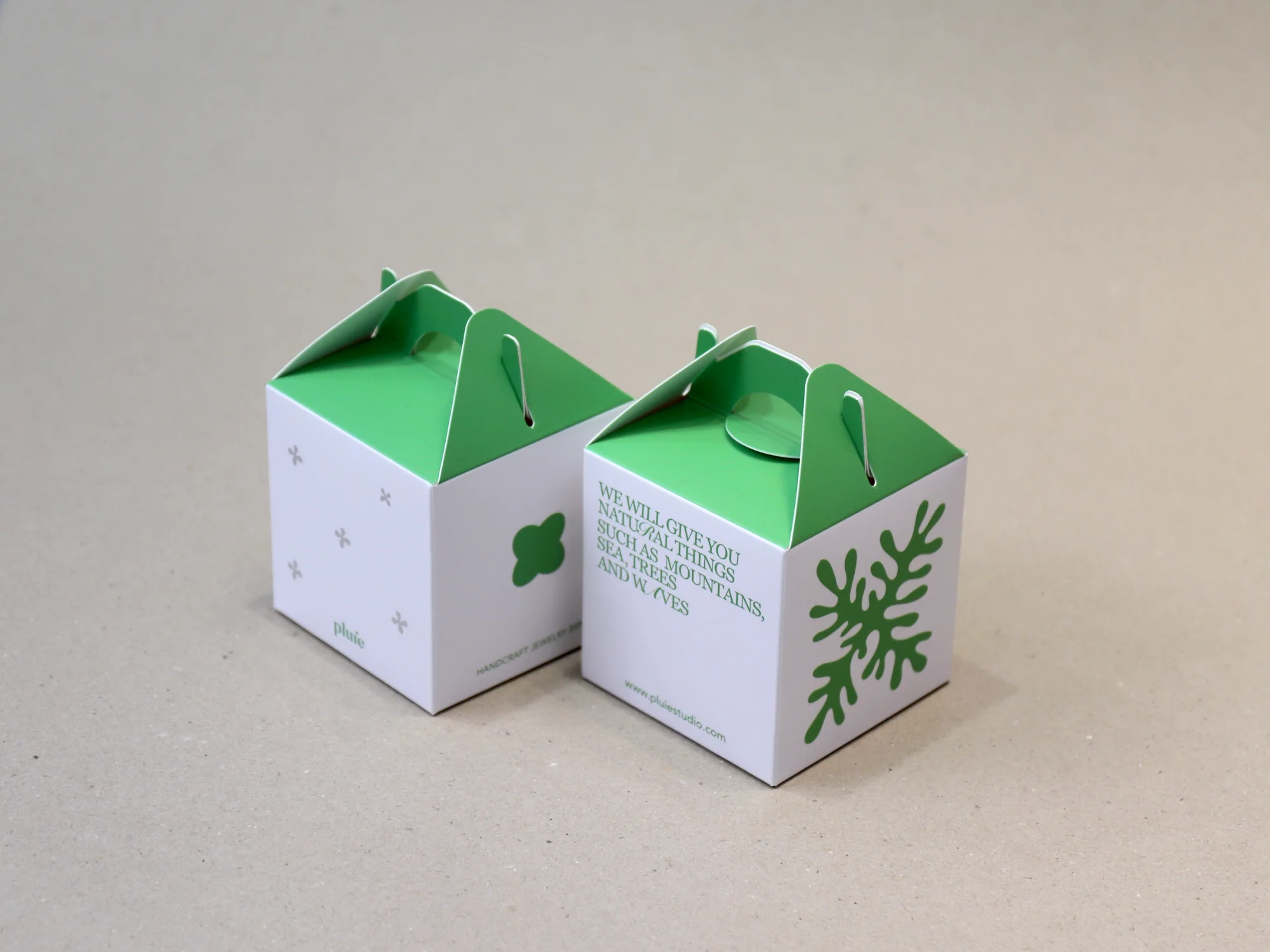 플루이 악세사리 손잡이박스 박스 제작 사례 - 방산포장