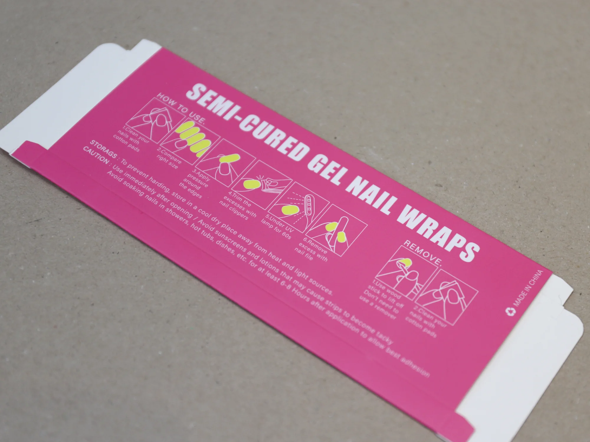 지엘윙클 네일 스티커 단상자 박스 제작 사례 - 방산포장