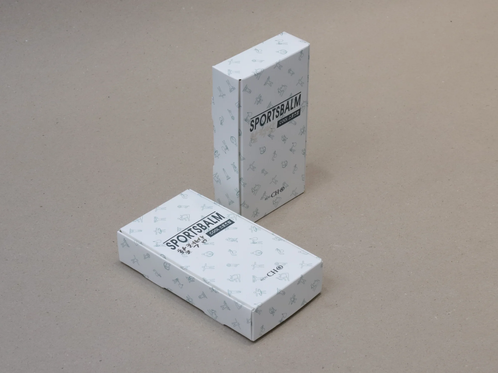 스포츠밤 속지 연결 g형박스 박스 제작 사례 - 방산포장