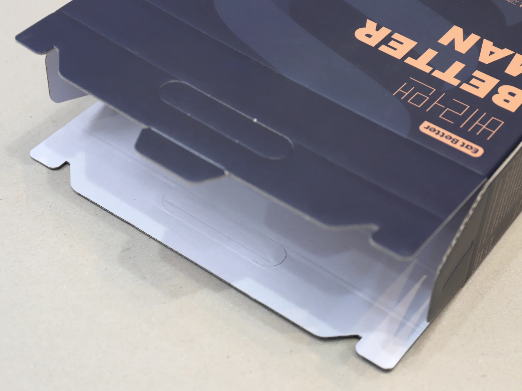 그릿인피스 베러맨 박스 제작 사례 - 방산포장