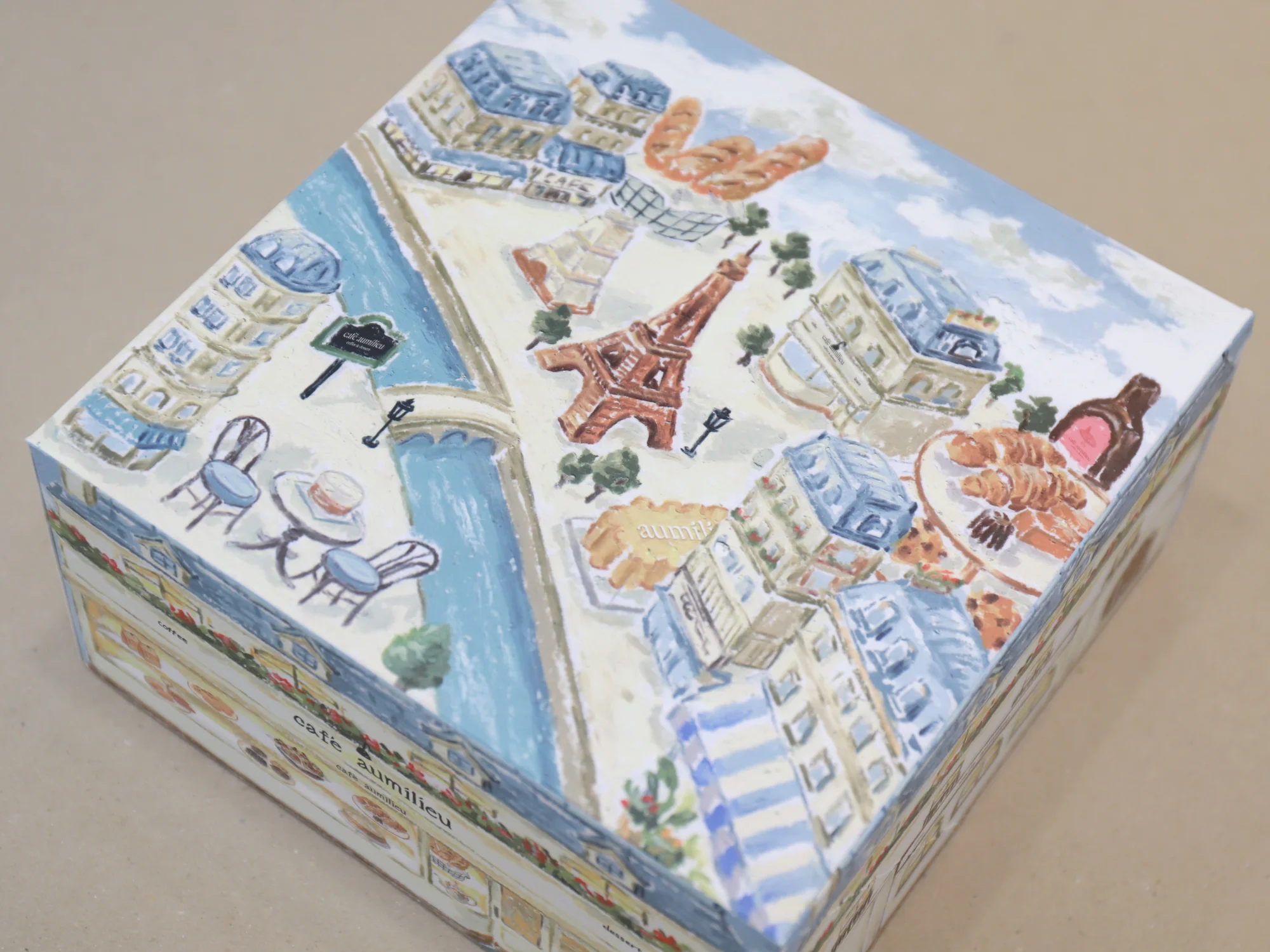 오밀리우 케이크박스 박스 제작 사례 - 방산포장