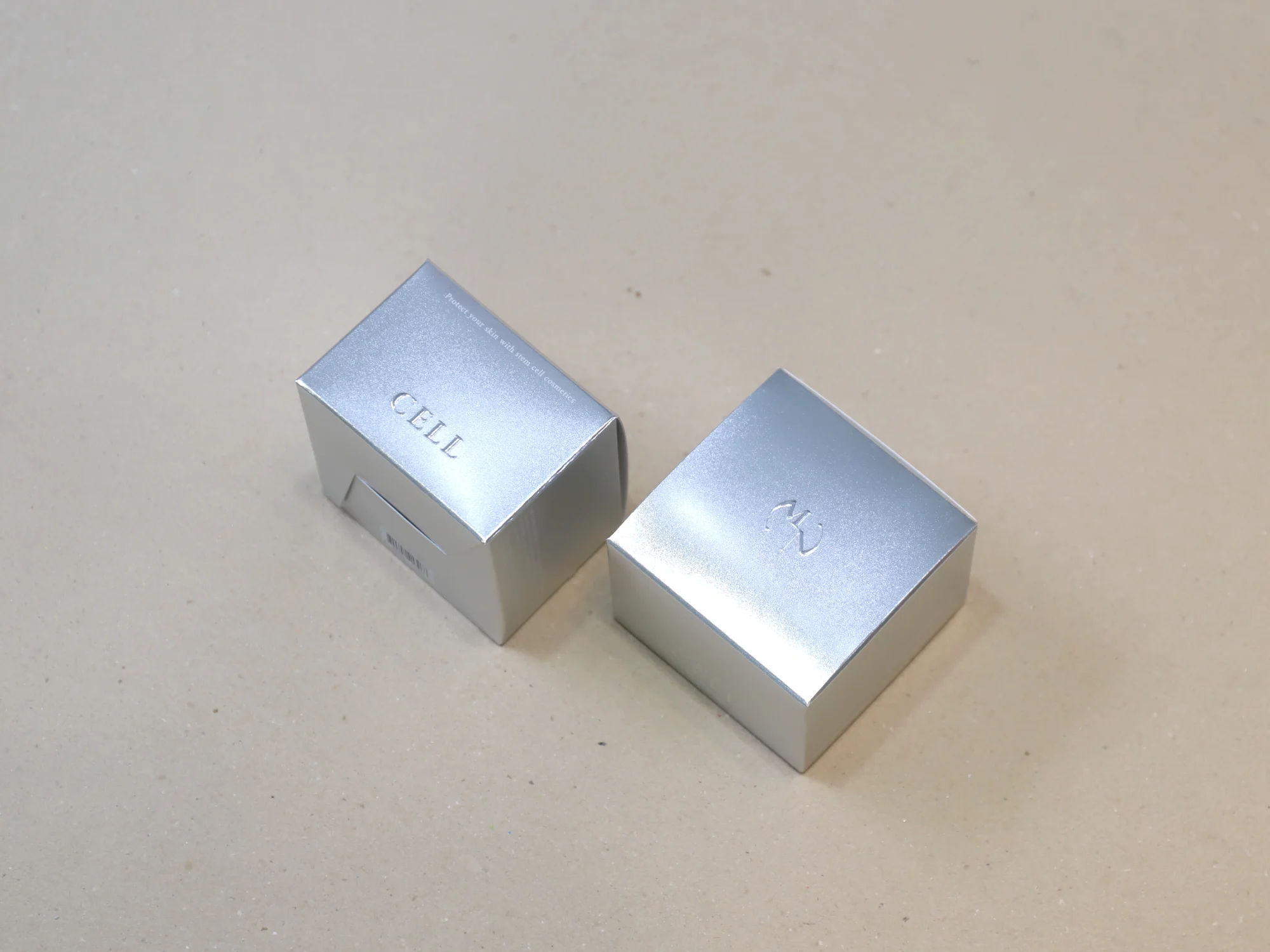 뷰티셀 은지 화장품 단상자 박스 제작 사례 - 방산포장