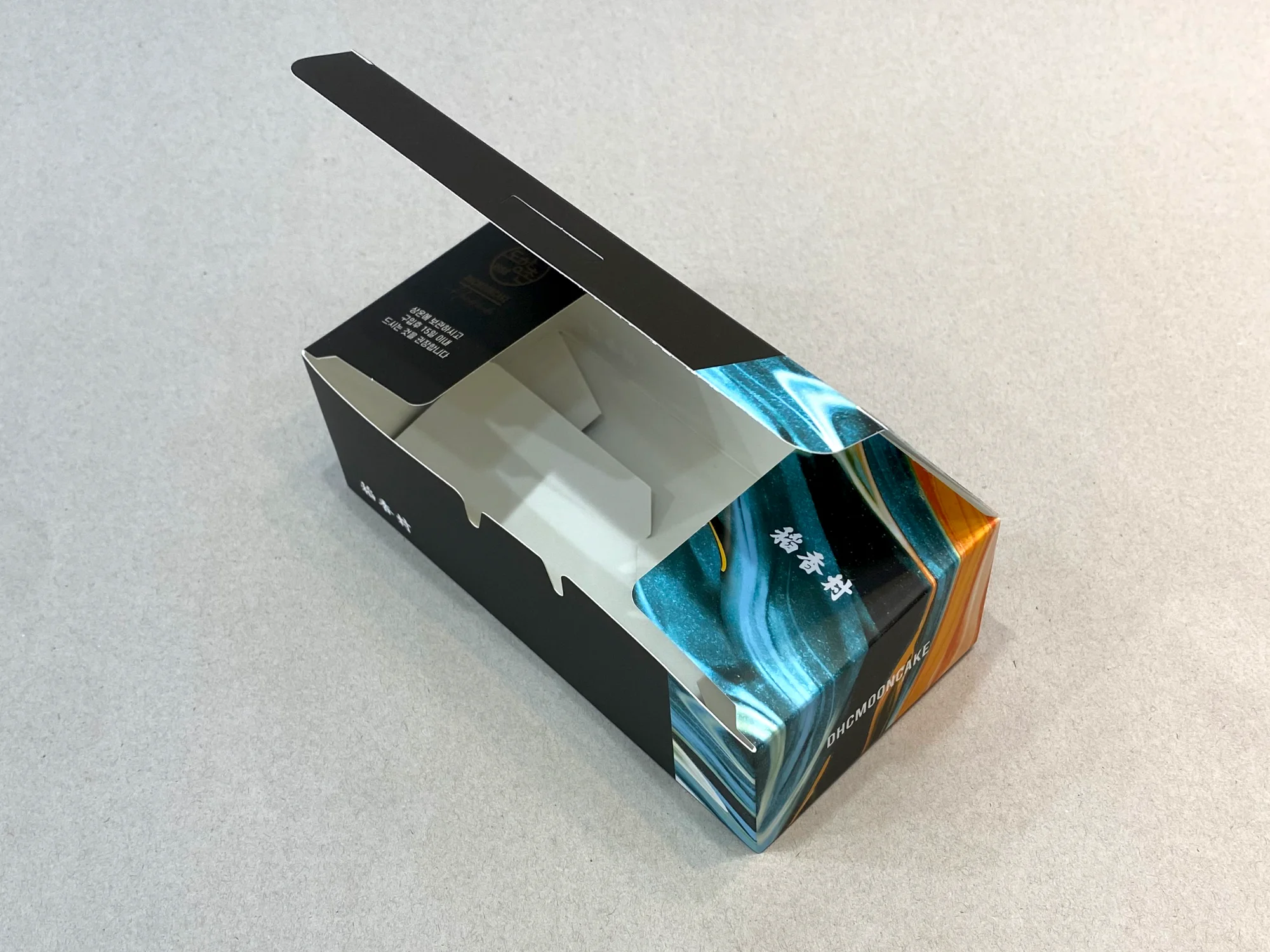 도향촌 월병각 삼면접착 단상자 박스 제작 사례 - 방산포장