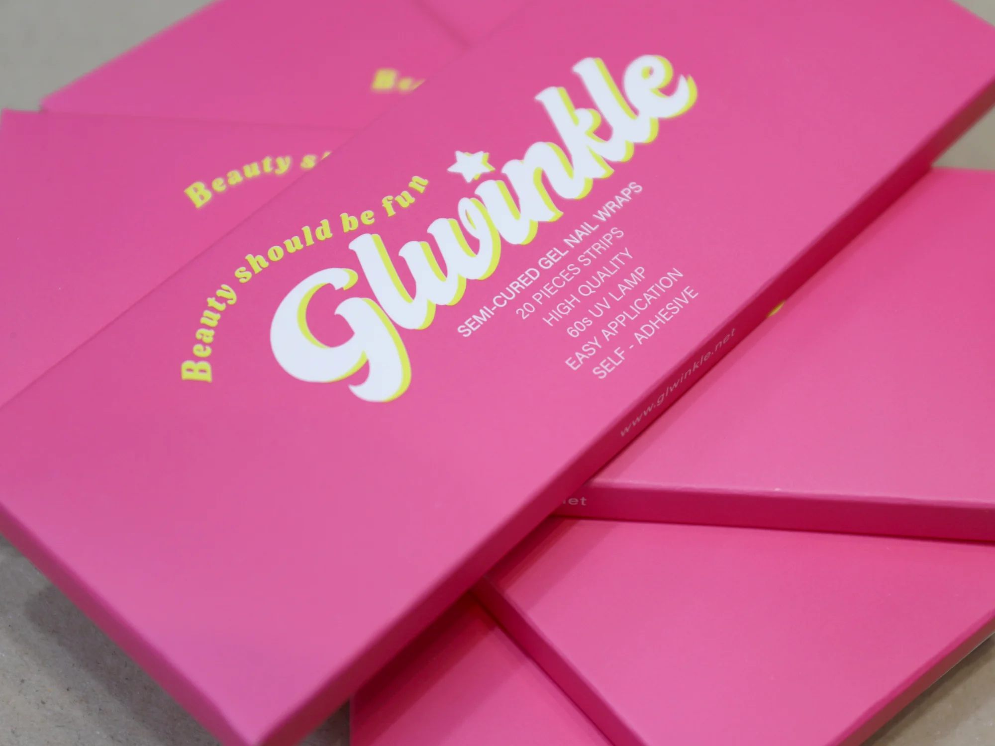 지엘윙클 네일 스티커 단상자 박스 제작 사례 - 방산포장