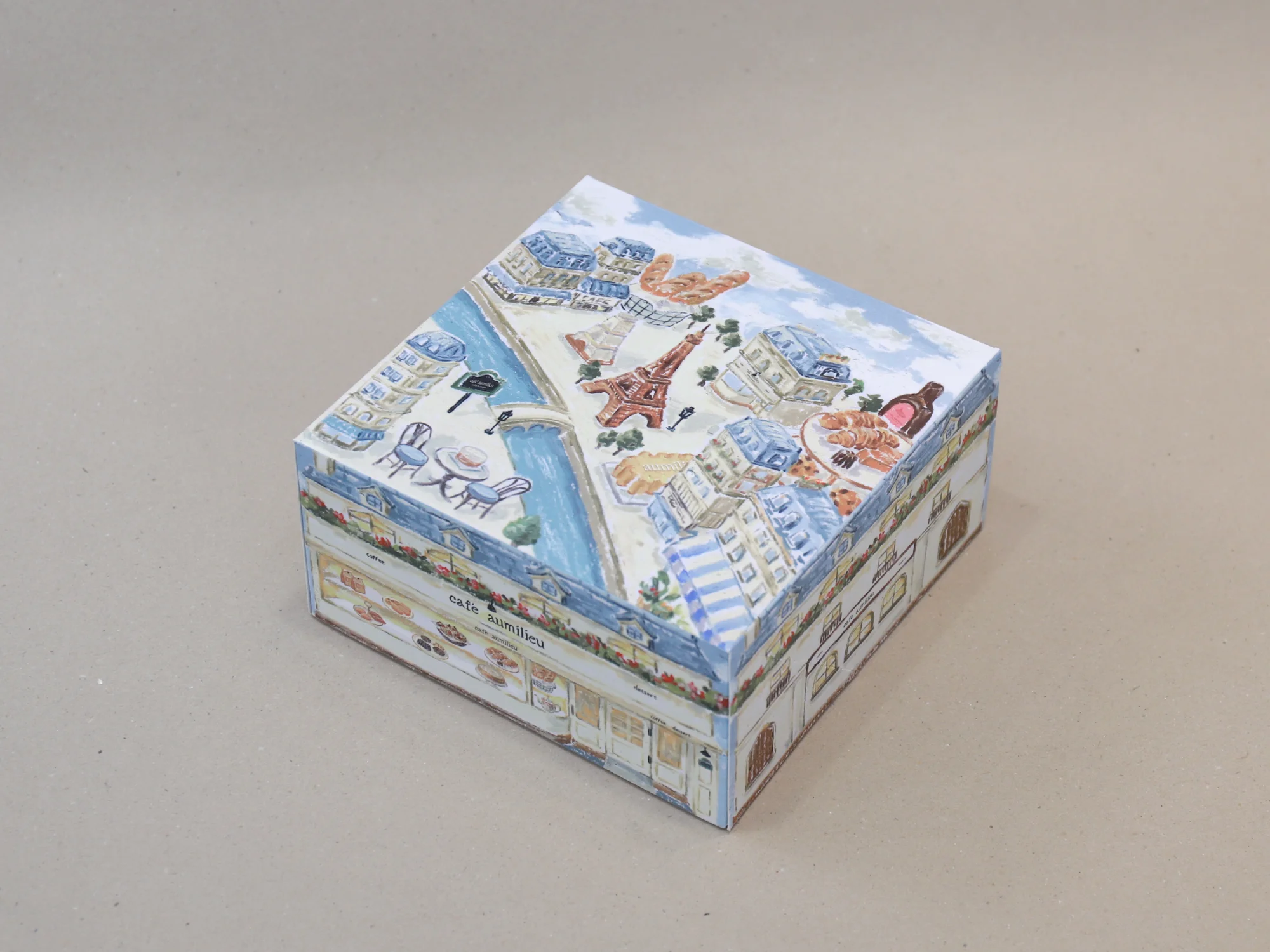 오밀리우 케이크박스 박스 제작 사례 - 방산포장