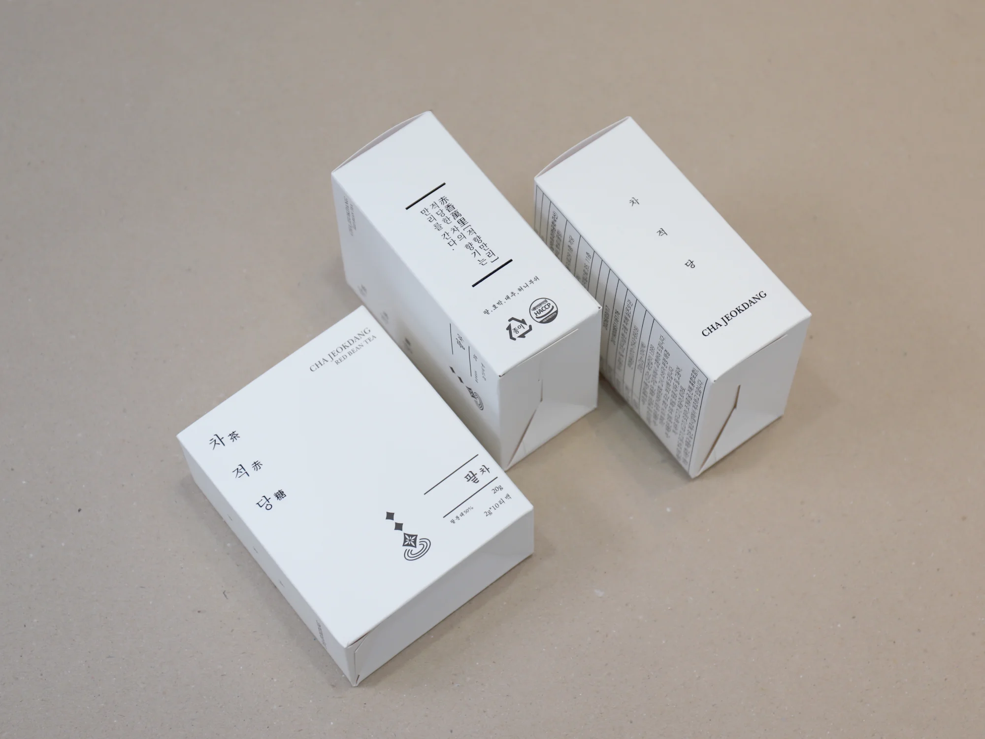 차적당 팥차 단상자 박스 제작 사례 - 방산포장