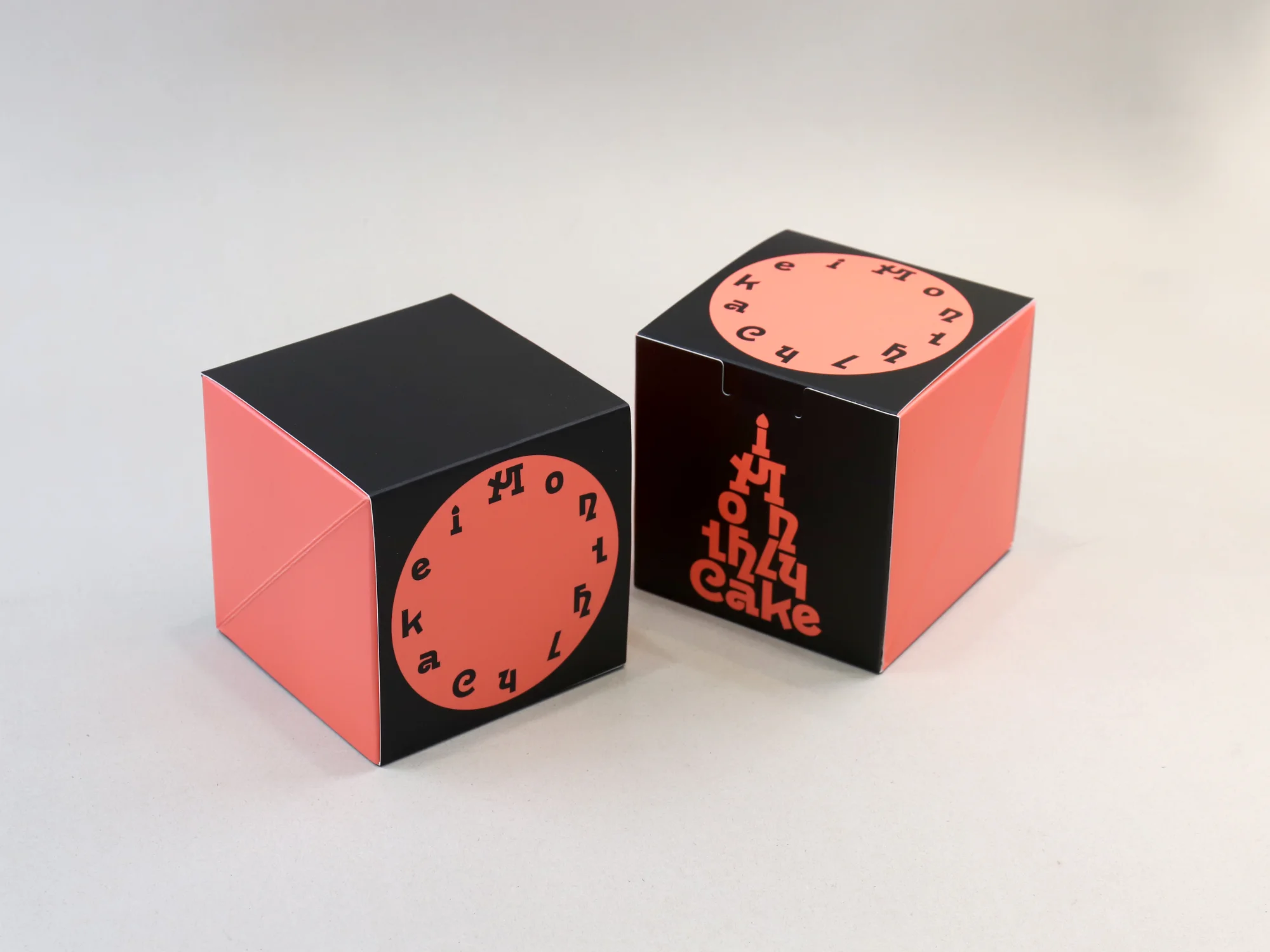 먼슬리케이크 박스 박스 제작 사례 - 방산포장