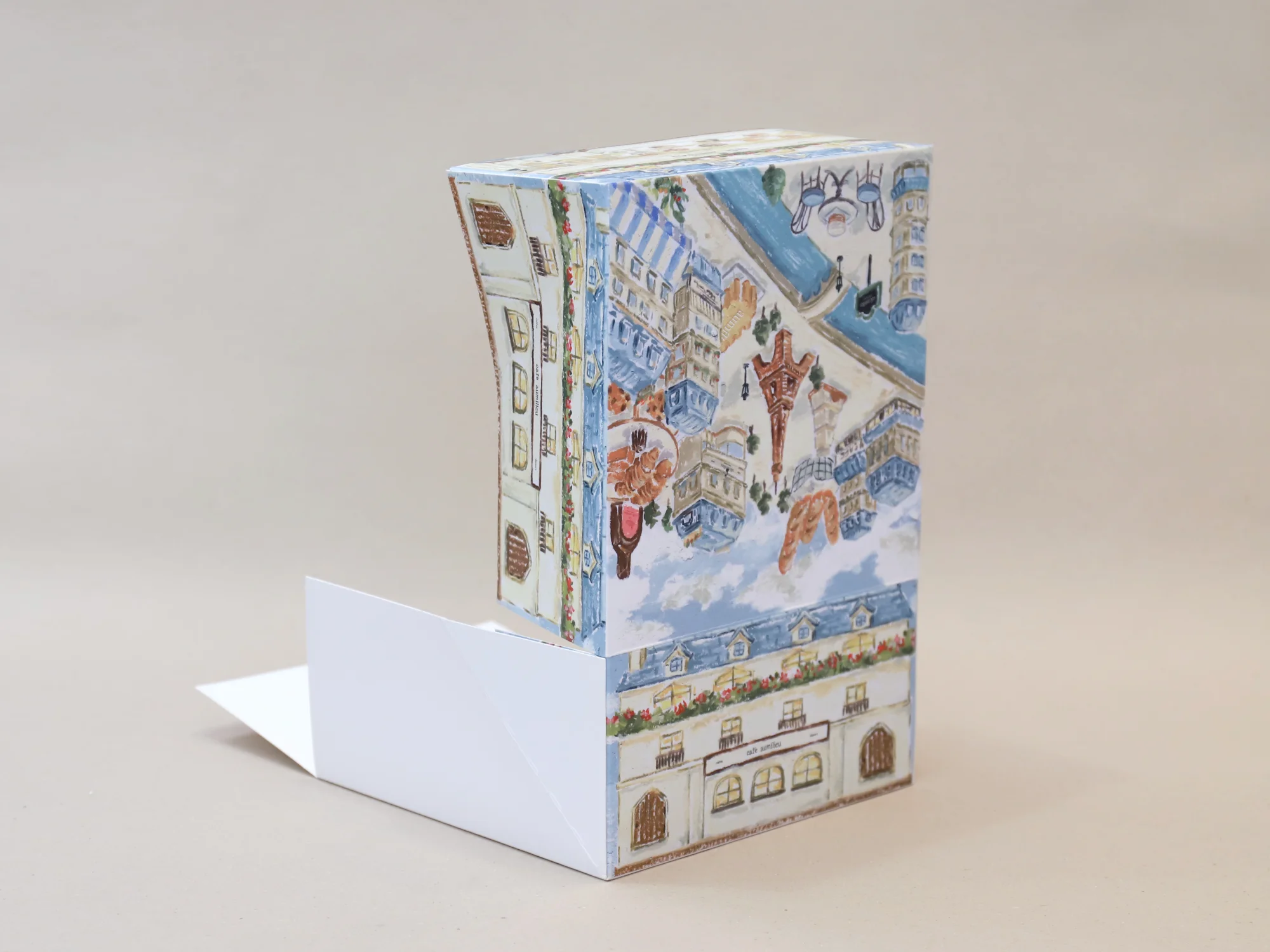 오밀리우 케이크박스 박스 제작 사례 - 방산포장