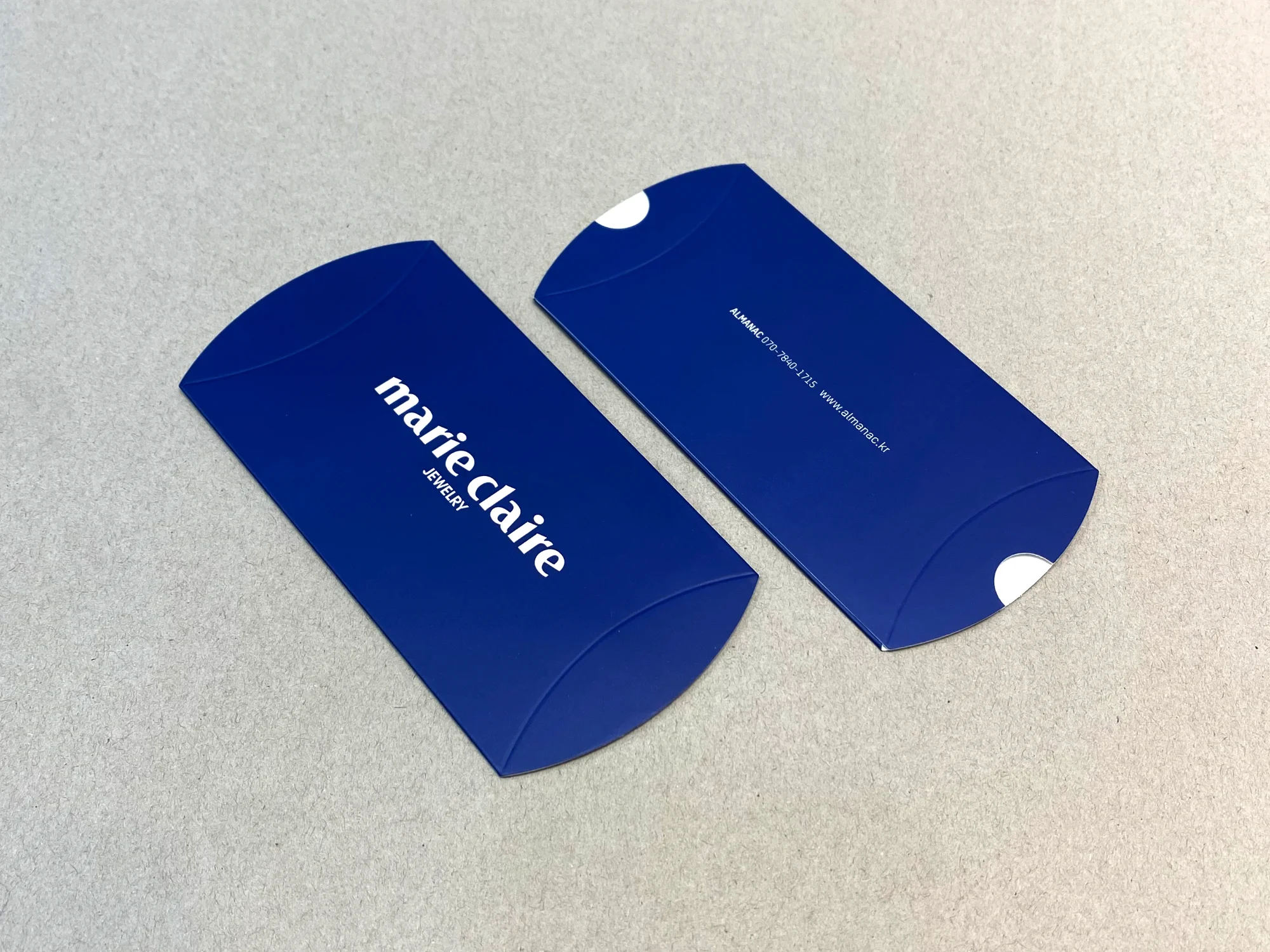 마리끌레르 반달 박스 박스 제작 사례 - 방산포장