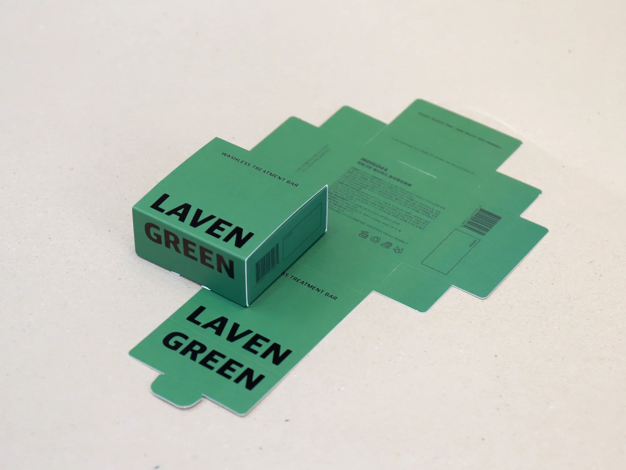 인디고포포 비누 조립식 박스 박스 제작 사례 - 방산포장