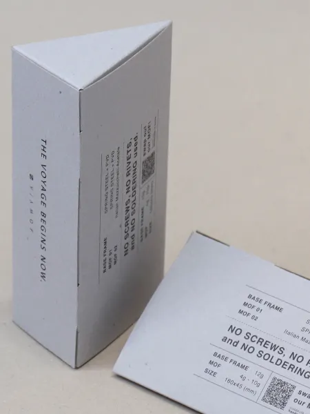 비아모프 안경 삼각 조립식 박스 박스 패키지 제작 - 방산포장 2