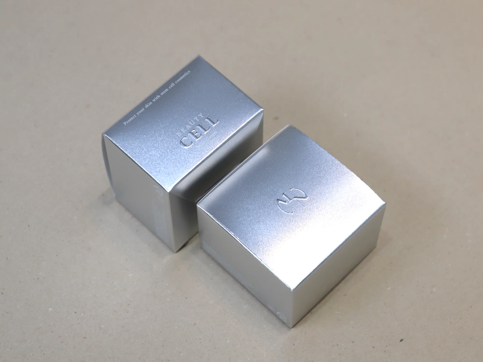 뷰티셀 은지 화장품 단상자 박스 제작 사례 - 방산포장