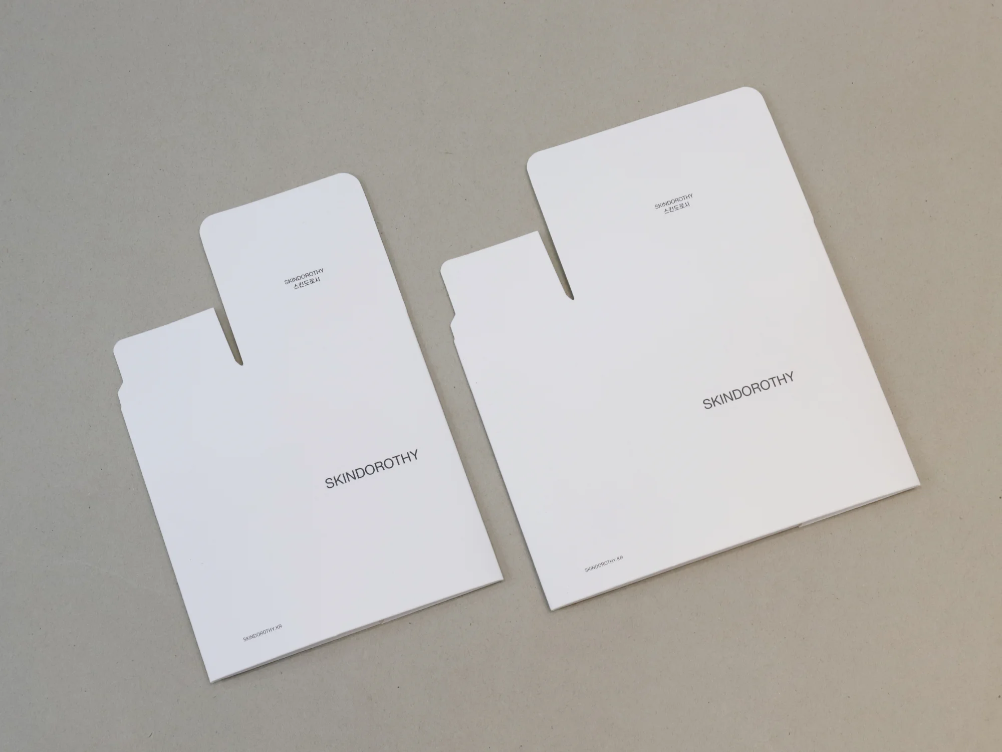 스킨도로시 세트 단상자 박스 제작 사례 - 방산포장