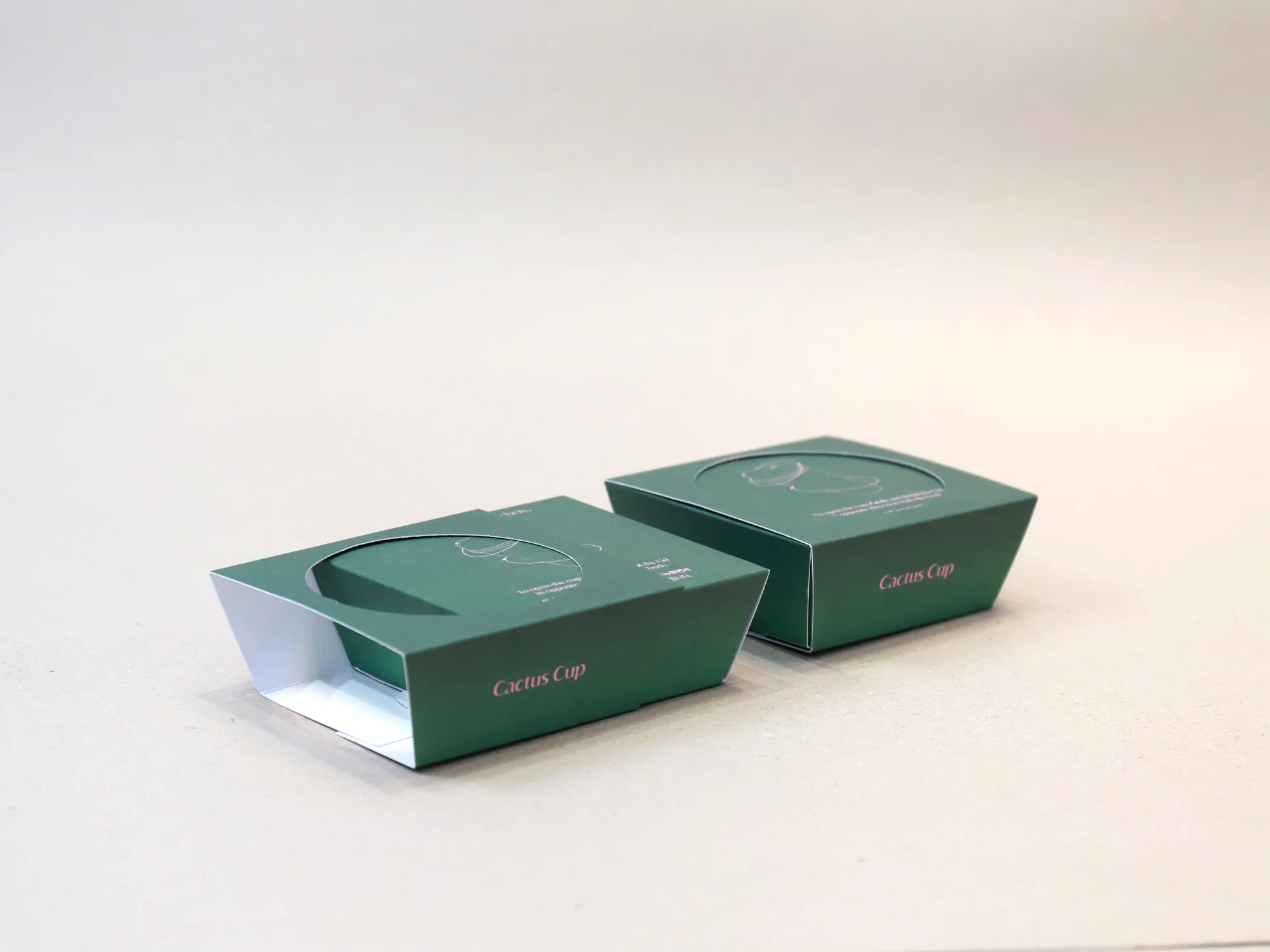 푸들 캑터스컵 타공 단상자 박스 제작 사례 - 방산포장