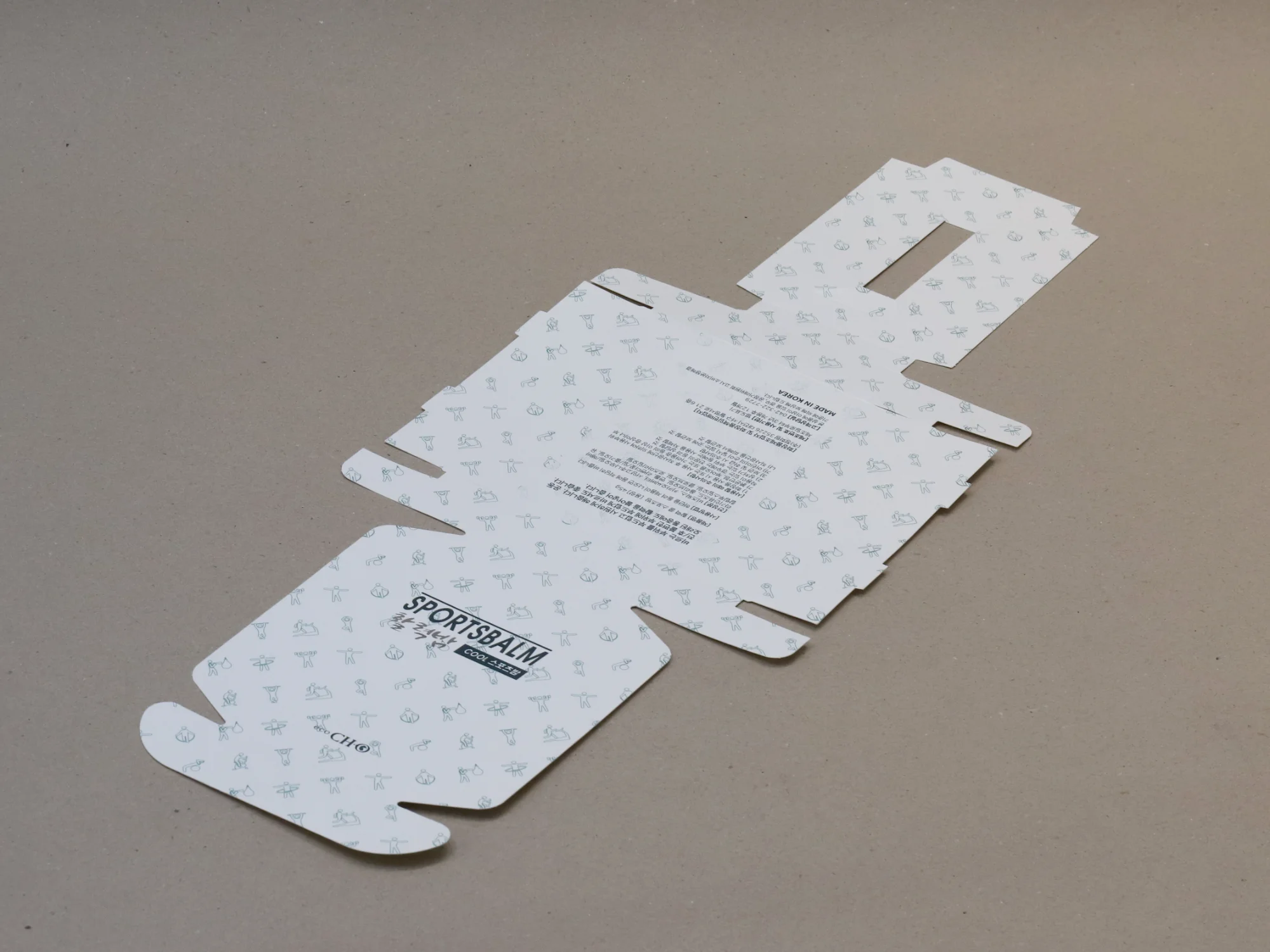 스포츠밤 속지 연결 g형박스 박스 제작 사례 - 방산포장