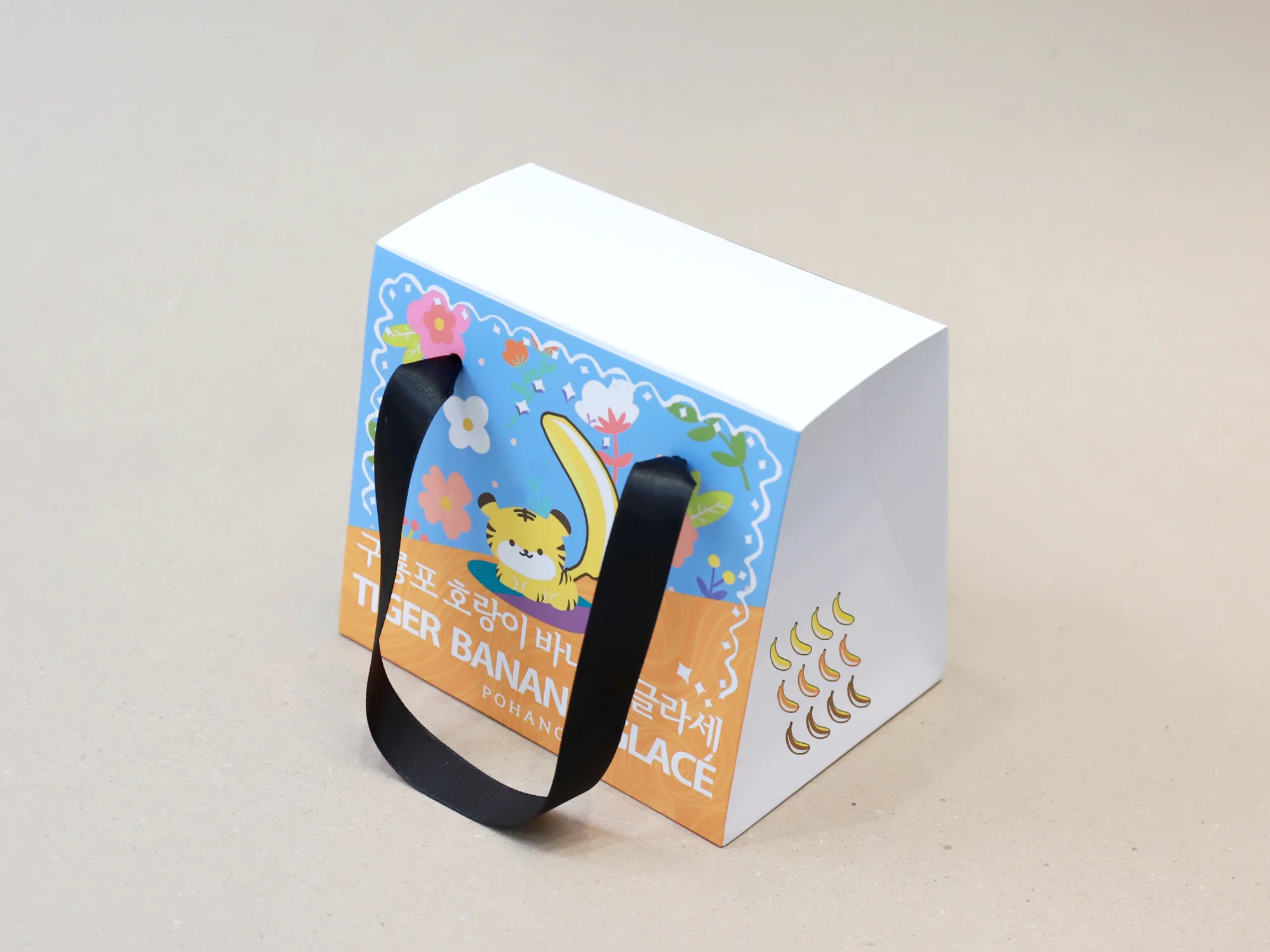 구룡포호랑이 쇼핑백박스 박스 제작 사례 - 방산포장