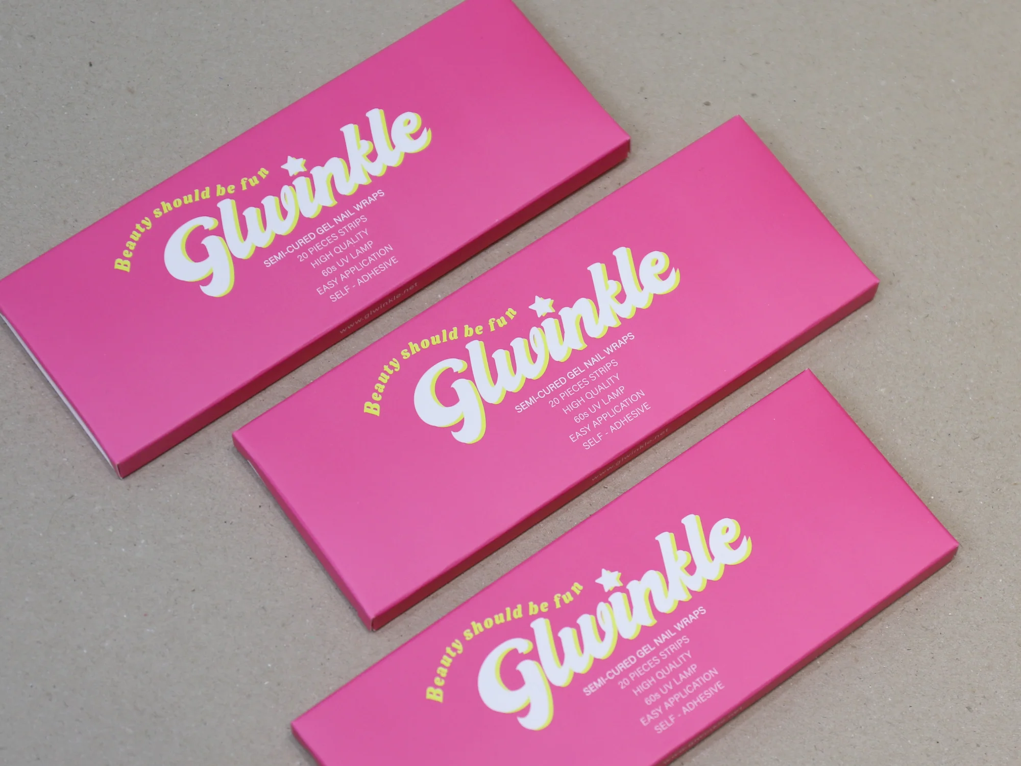 지엘윙클 네일 스티커 단상자 박스 제작 사례 - 방산포장