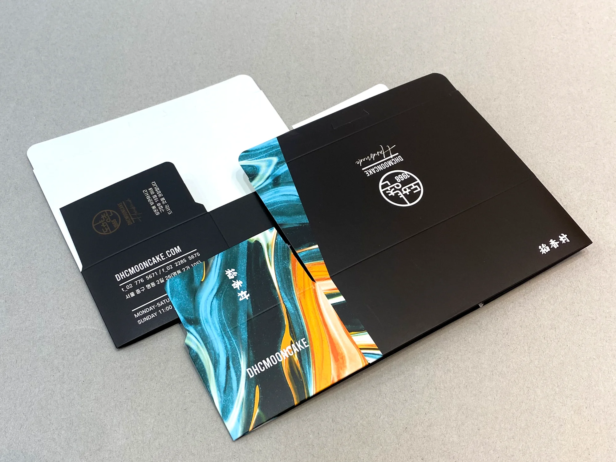 도향촌 월병각 삼면접착 단상자 박스 제작 사례 - 방산포장