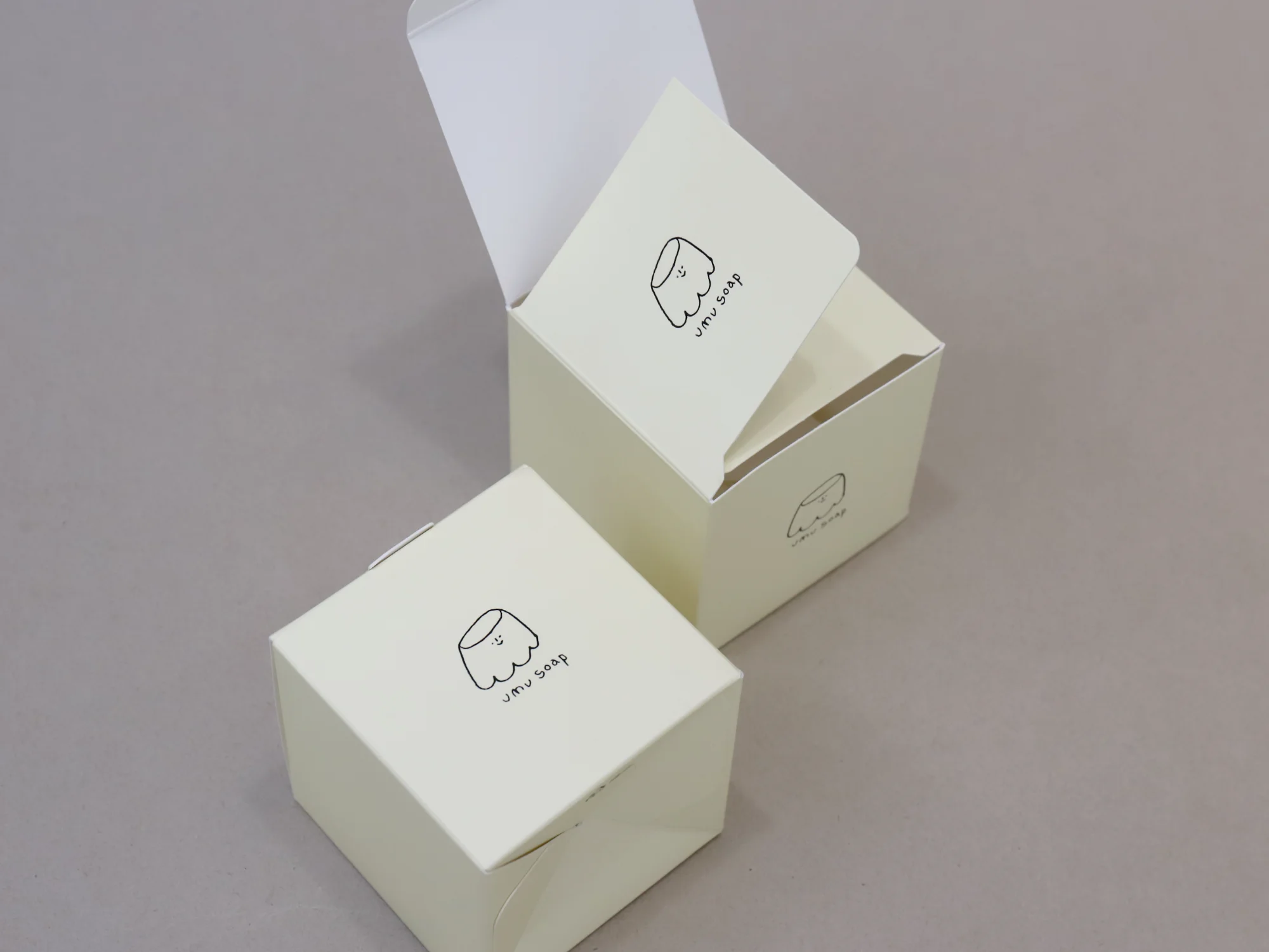 우무솝 비누 단상자 박스 제작 사례 - 방산포장
