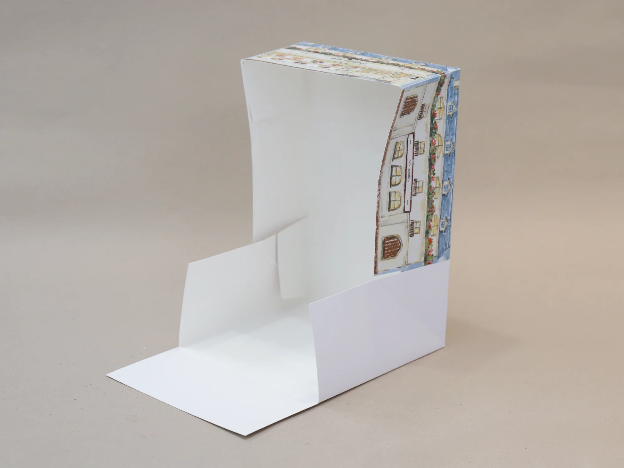 오밀리우 케이크박스 박스 제작 사례 - 방산포장