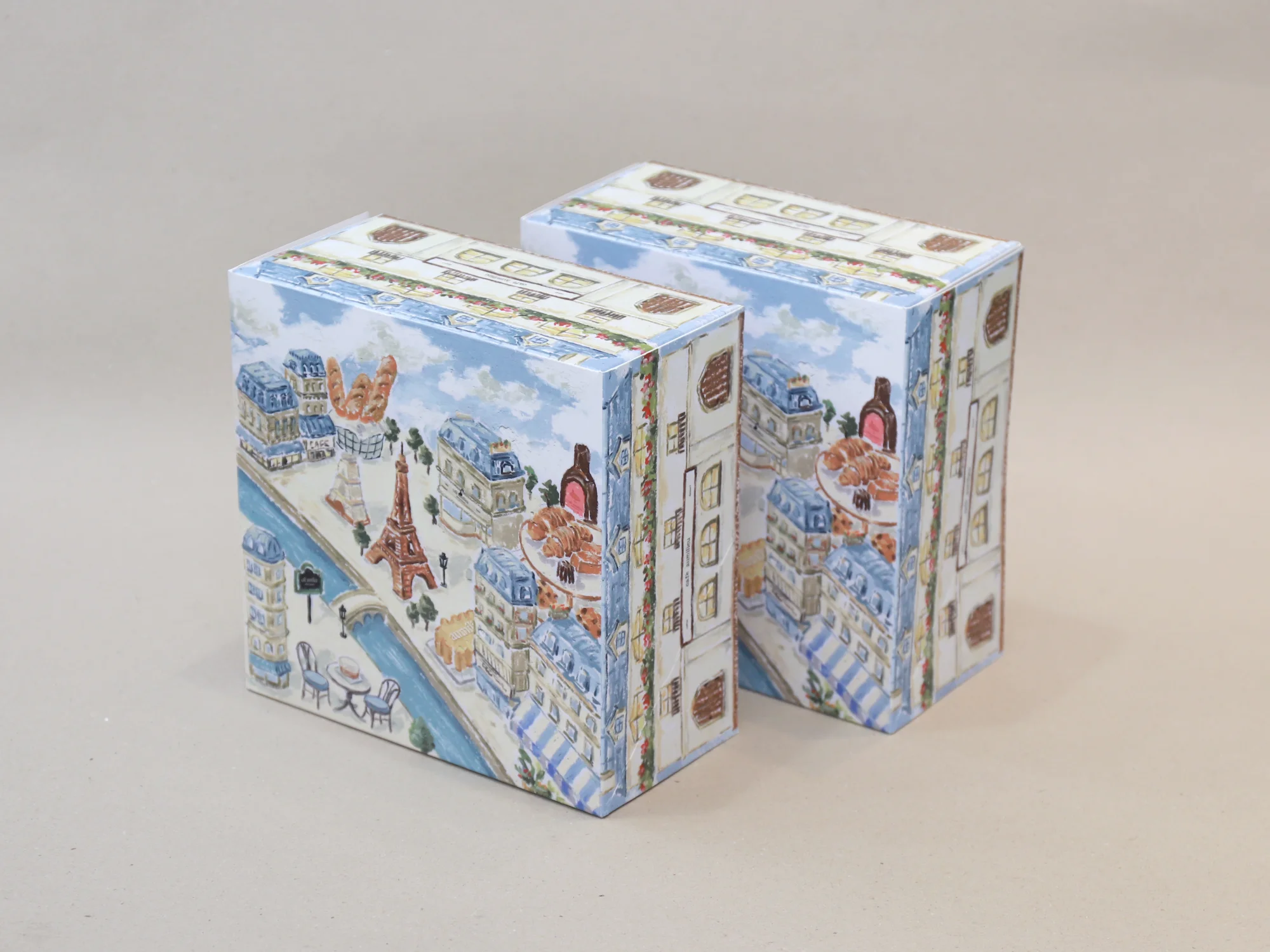 오밀리우 케이크박스 박스 제작 사례 - 방산포장