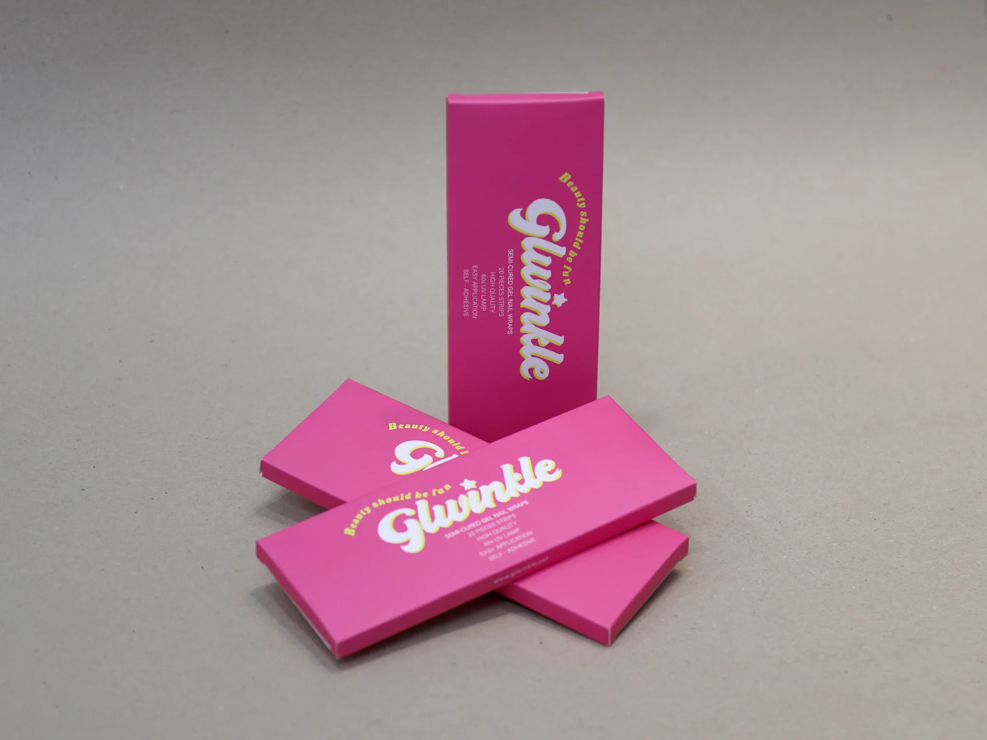 지엘윙클 네일 스티커 단상자 박스 제작 사례 - 방산포장