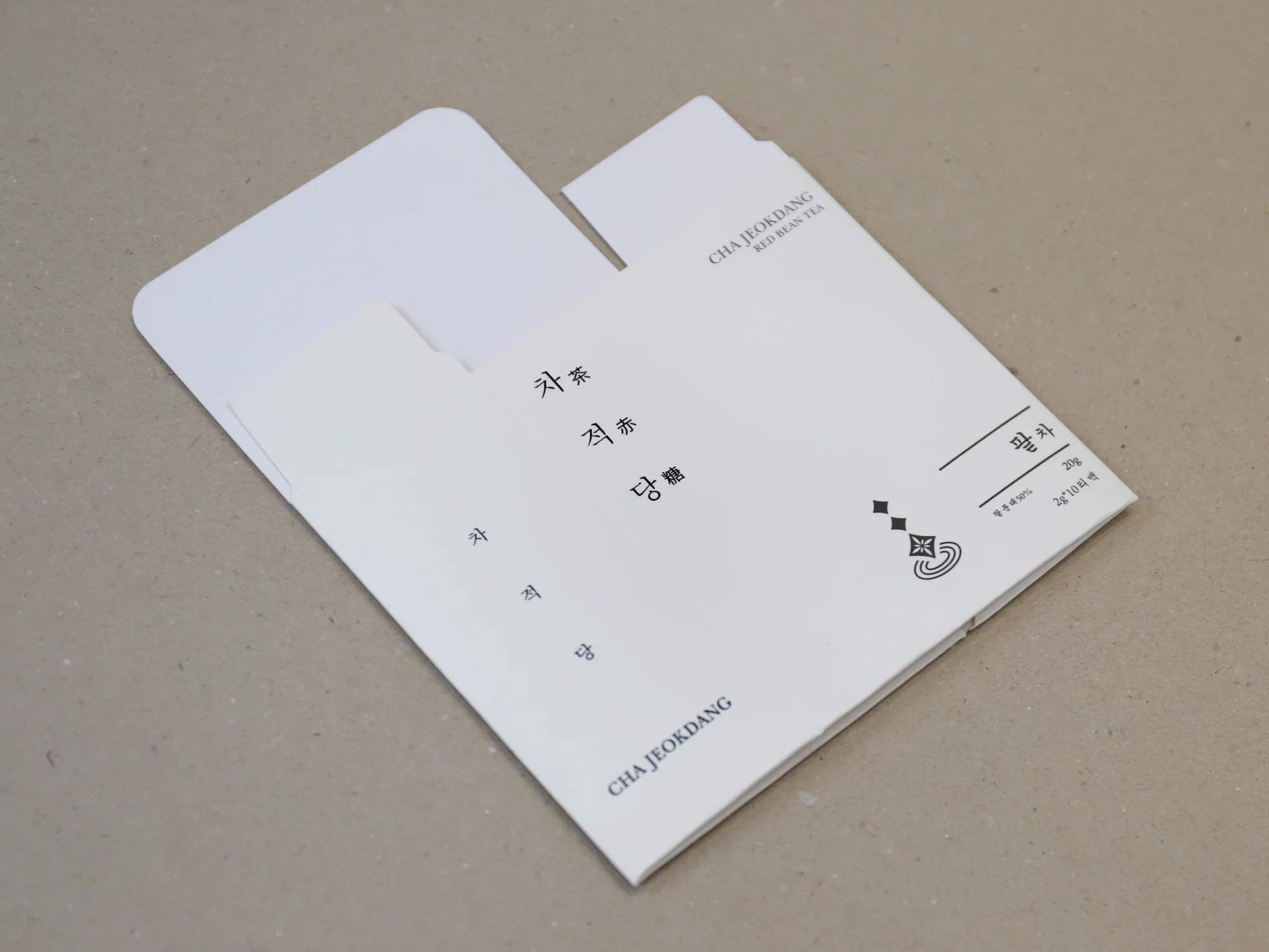 차적당 팥차 단상자 박스 제작 사례 - 방산포장