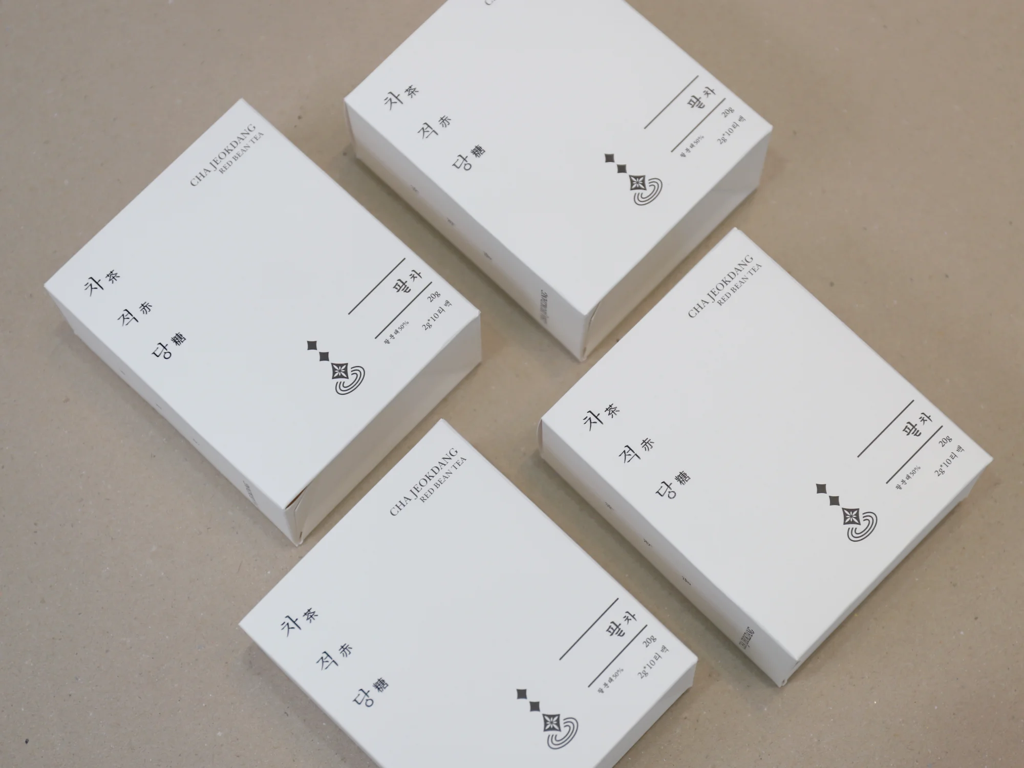 차적당 팥차 단상자 박스 제작 사례 - 방산포장