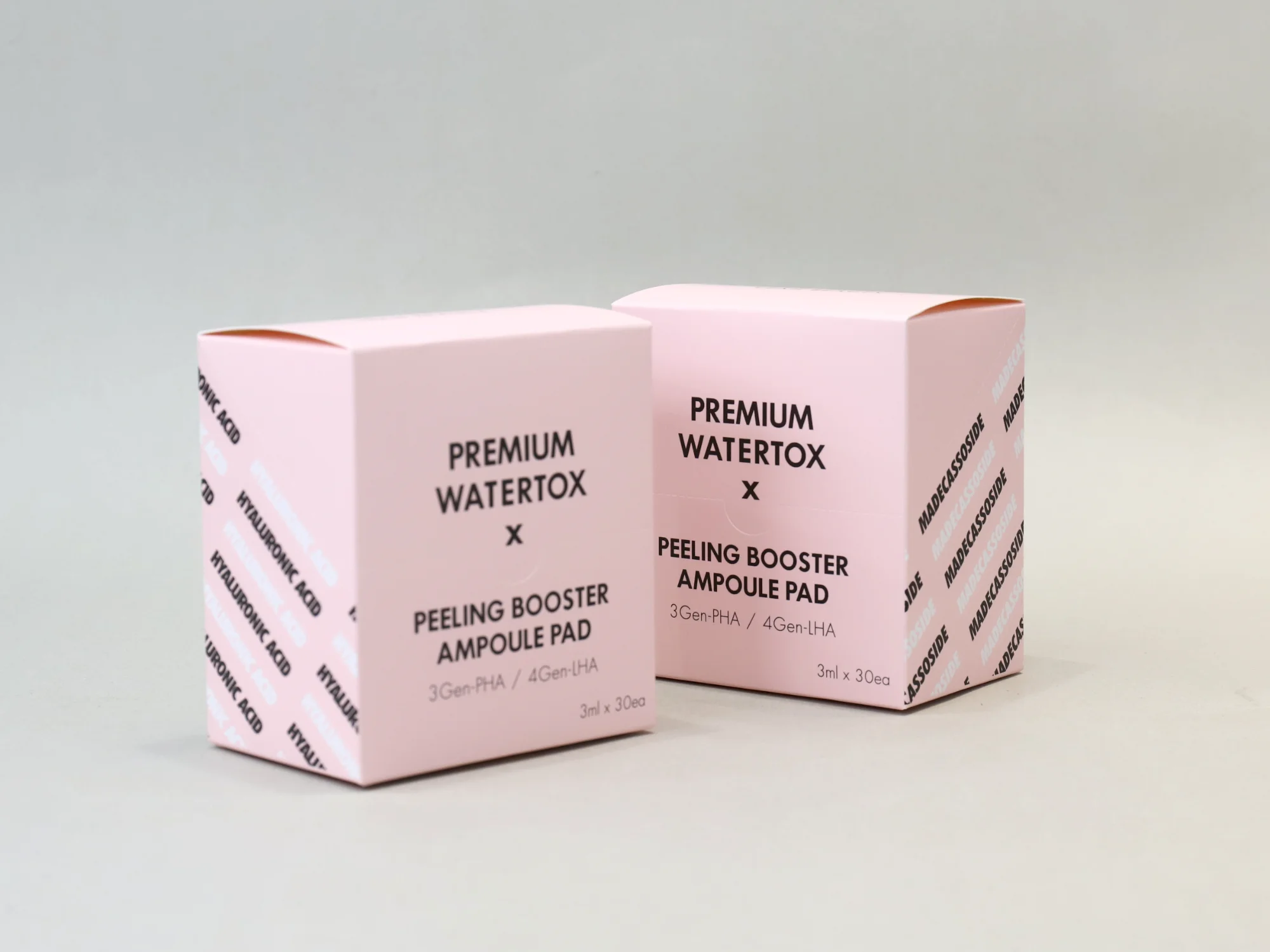 레아뷰티 앰플 미싱칼 포인트 박스 박스 제작 사례 - 방산포장