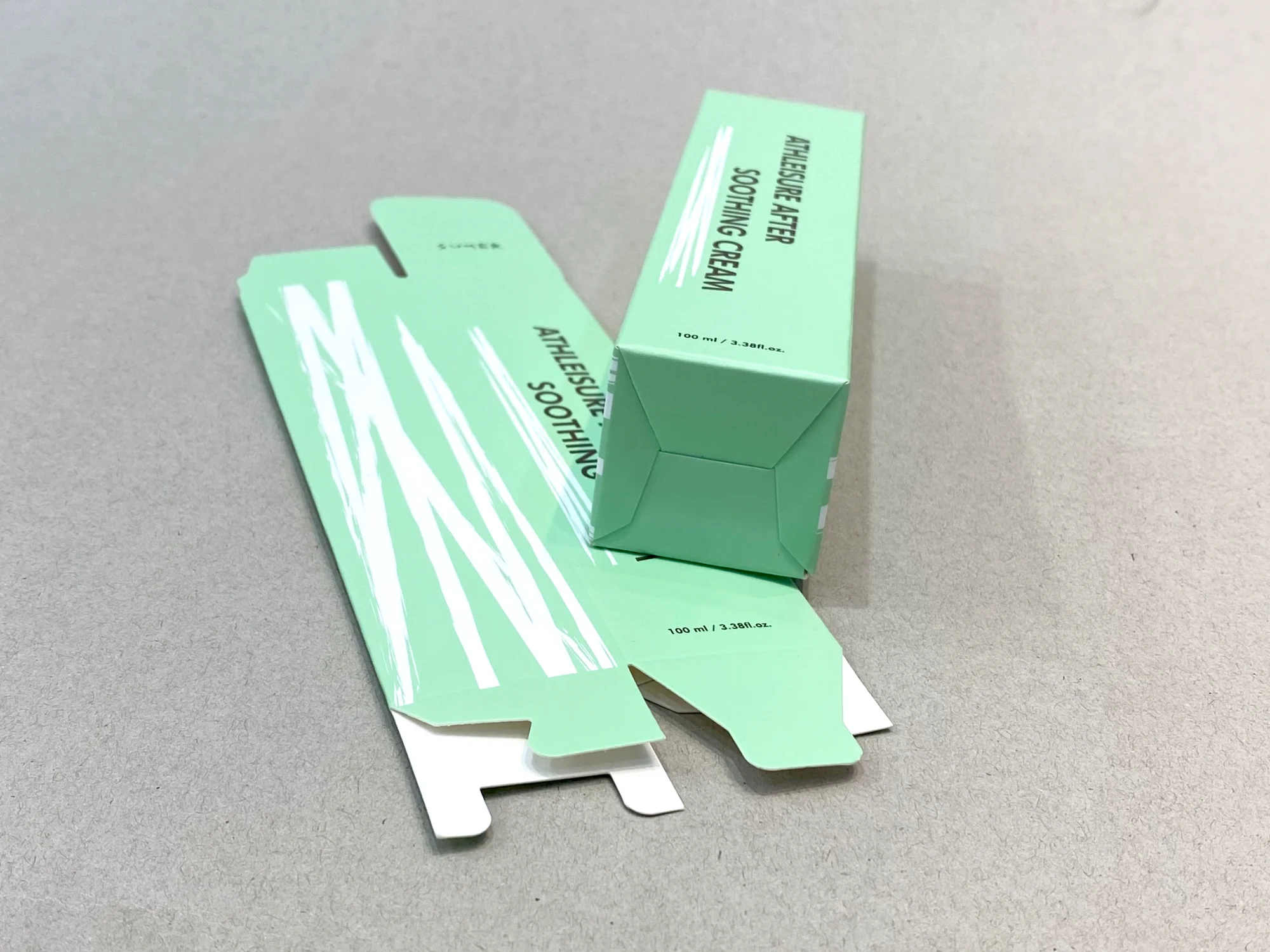 슈멜수딩크림 단상자 박스 제작 사례 - 방산포장