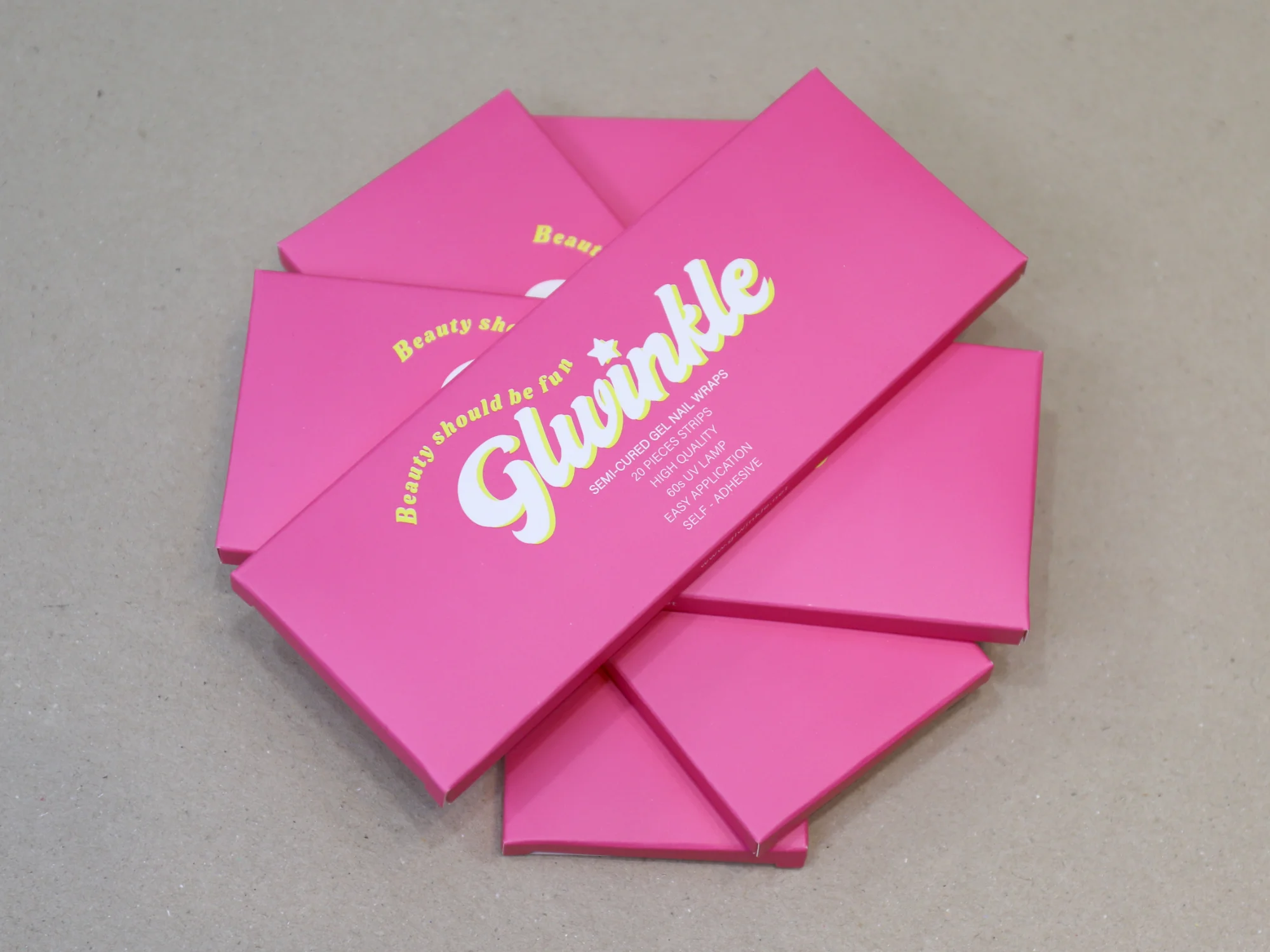 지엘윙클 네일 스티커 단상자 박스 제작 사례 - 방산포장