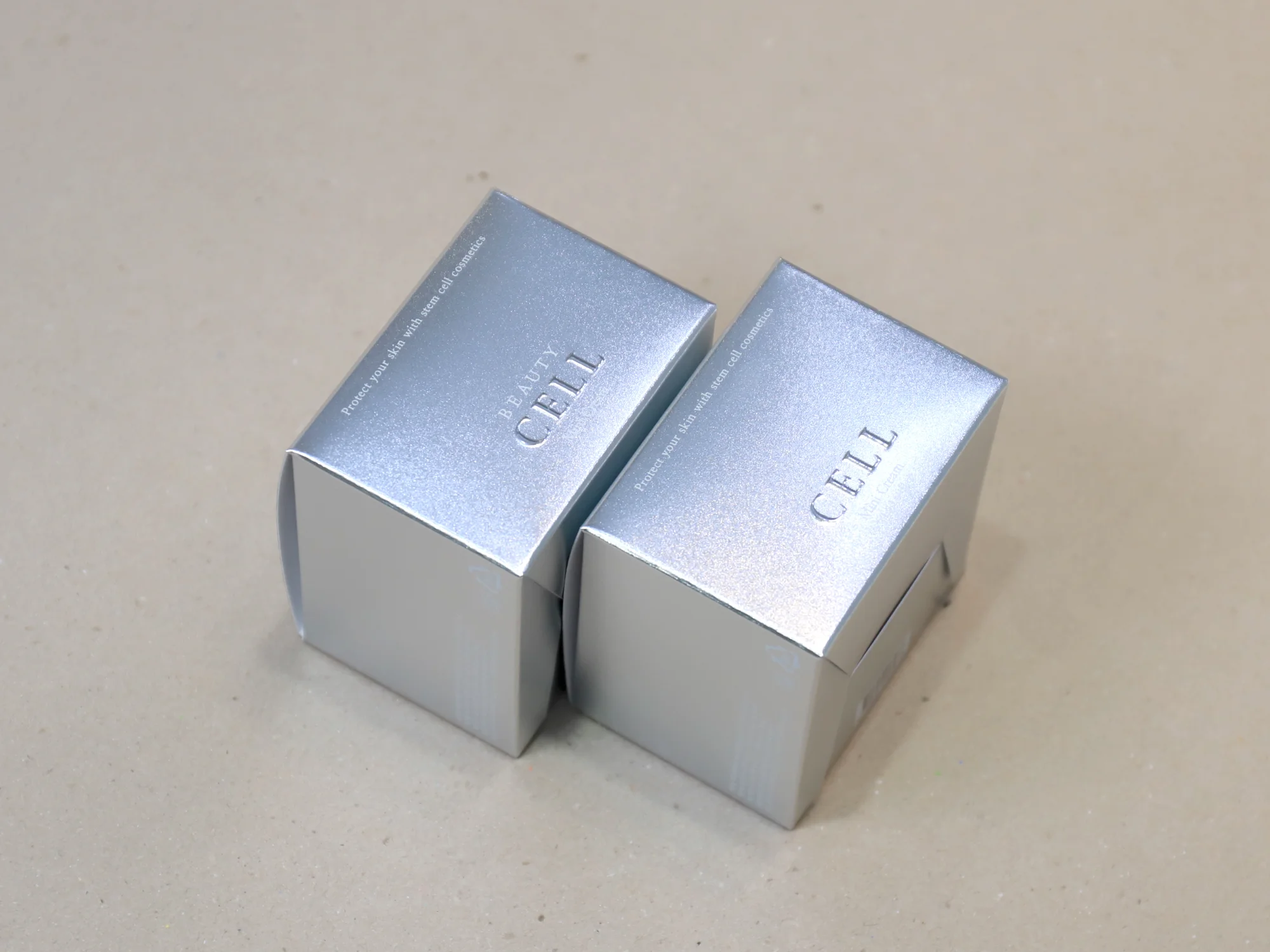 뷰티셀 은지 화장품 단상자 박스 제작 사례 - 방산포장