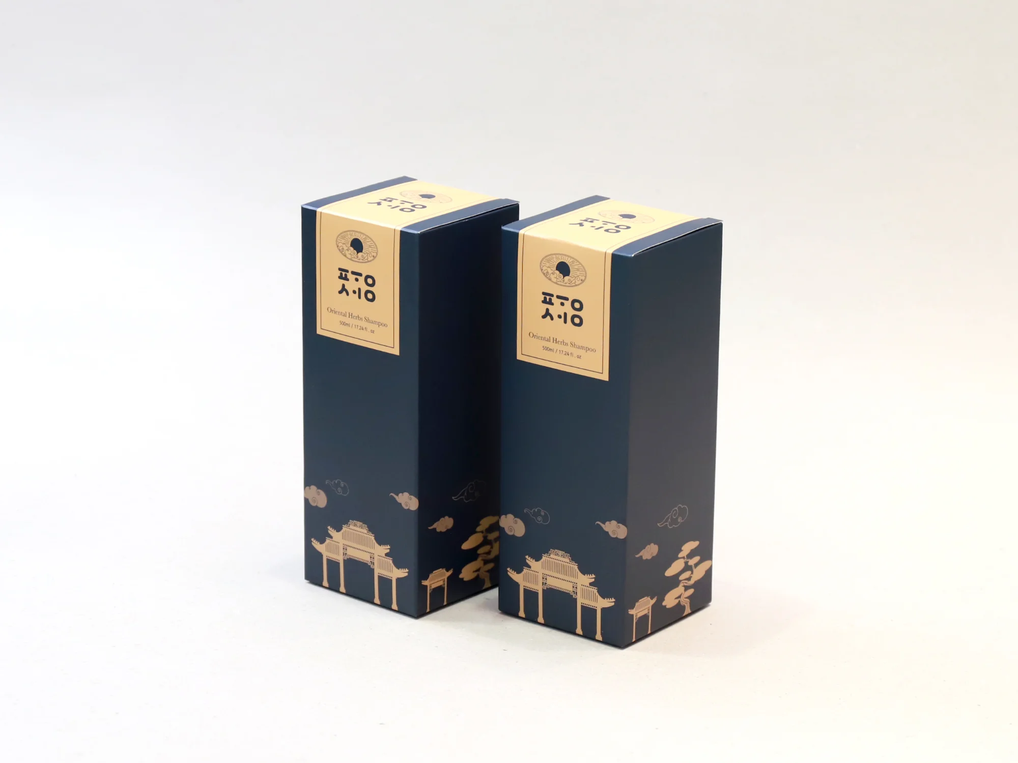 풍성 샴푸 단상자 박스 제작 사례 - 방산포장