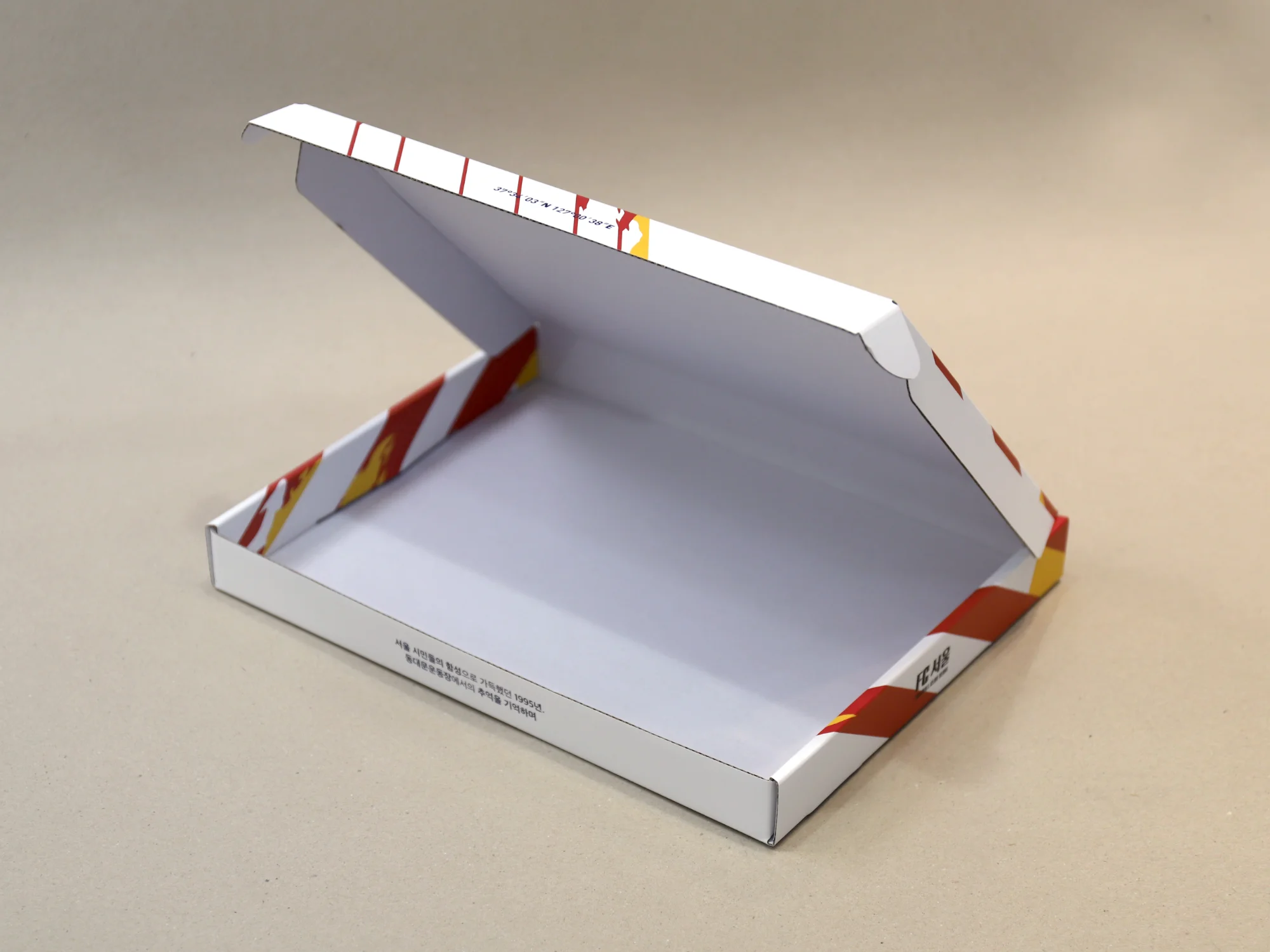 fc서울 하이비디오 g형박스 박스 제작 사례 - 방산포장